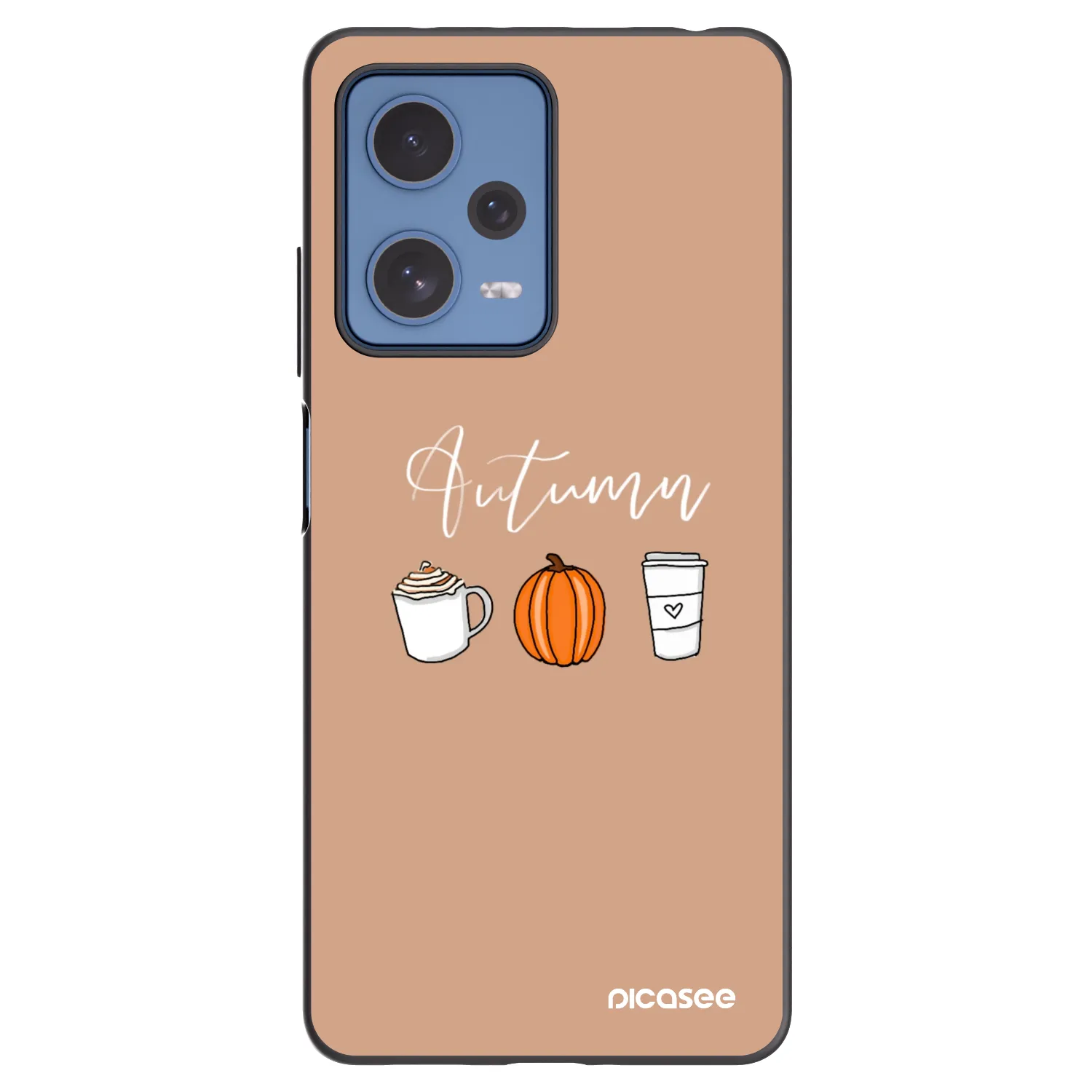 Picasee silikónový čierny obal pre Xiaomi Redmi Note 12 Pro 5G - Autumn