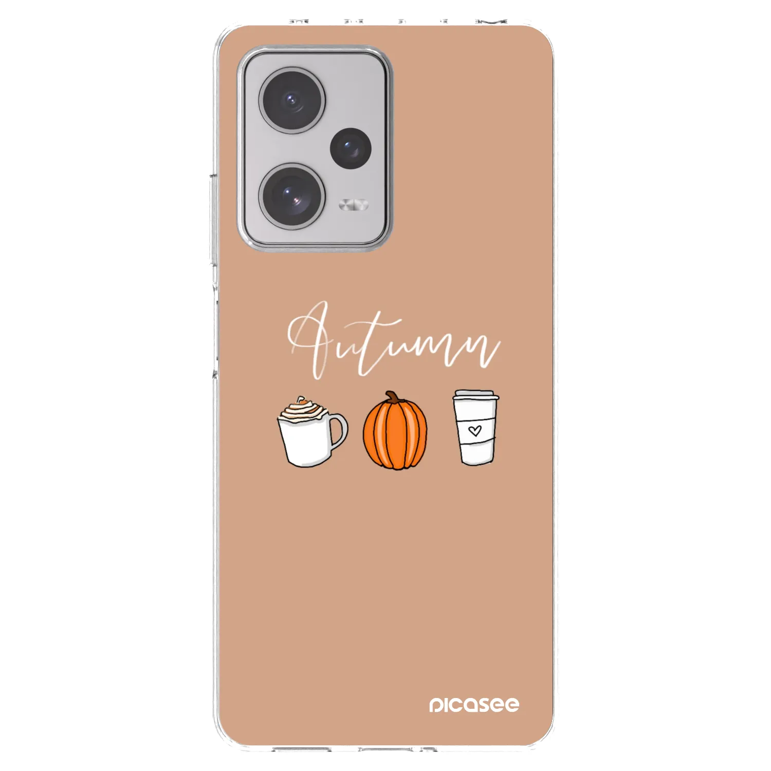 Picasee silikónový prehľadný obal pre Xiaomi Redmi Note 12 Pro+ 5G - Autumn