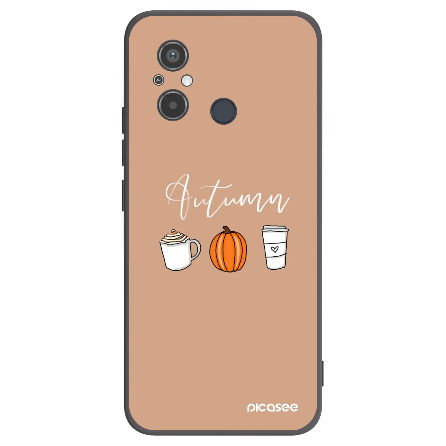 Picasee silikónový čierny obal pre Xiaomi Redmi 12C - Autumn