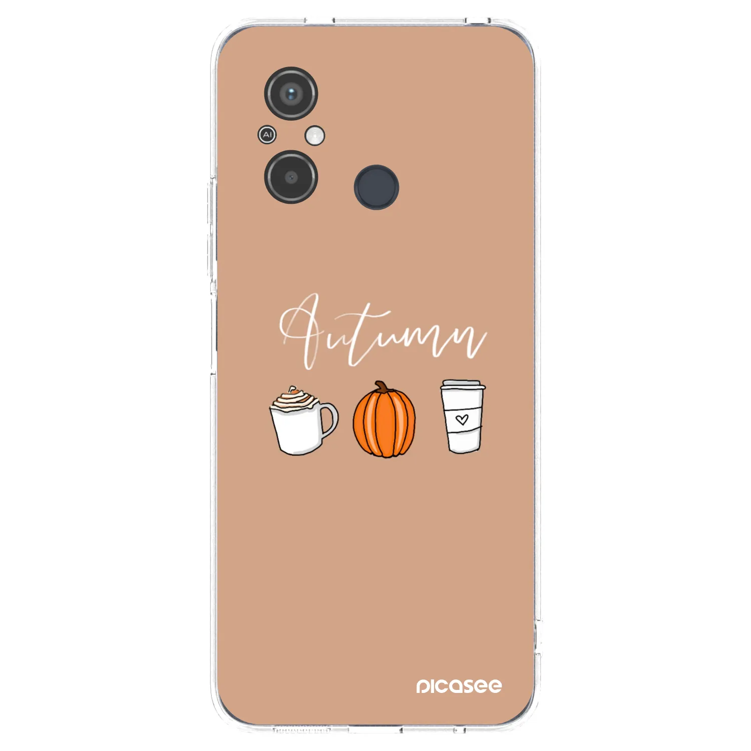 Picasee silikónový prehľadný obal pre Xiaomi Redmi 12C - Autumn