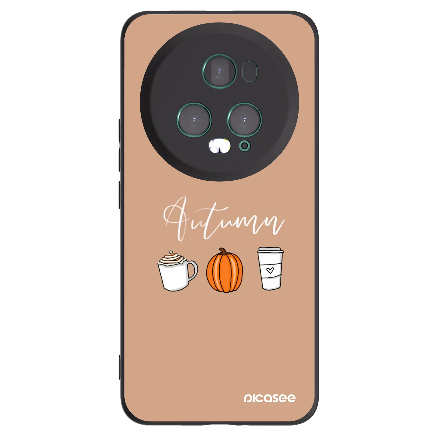 Picasee silikónový čierny obal pre Honor Magic5 Pro - Autumn