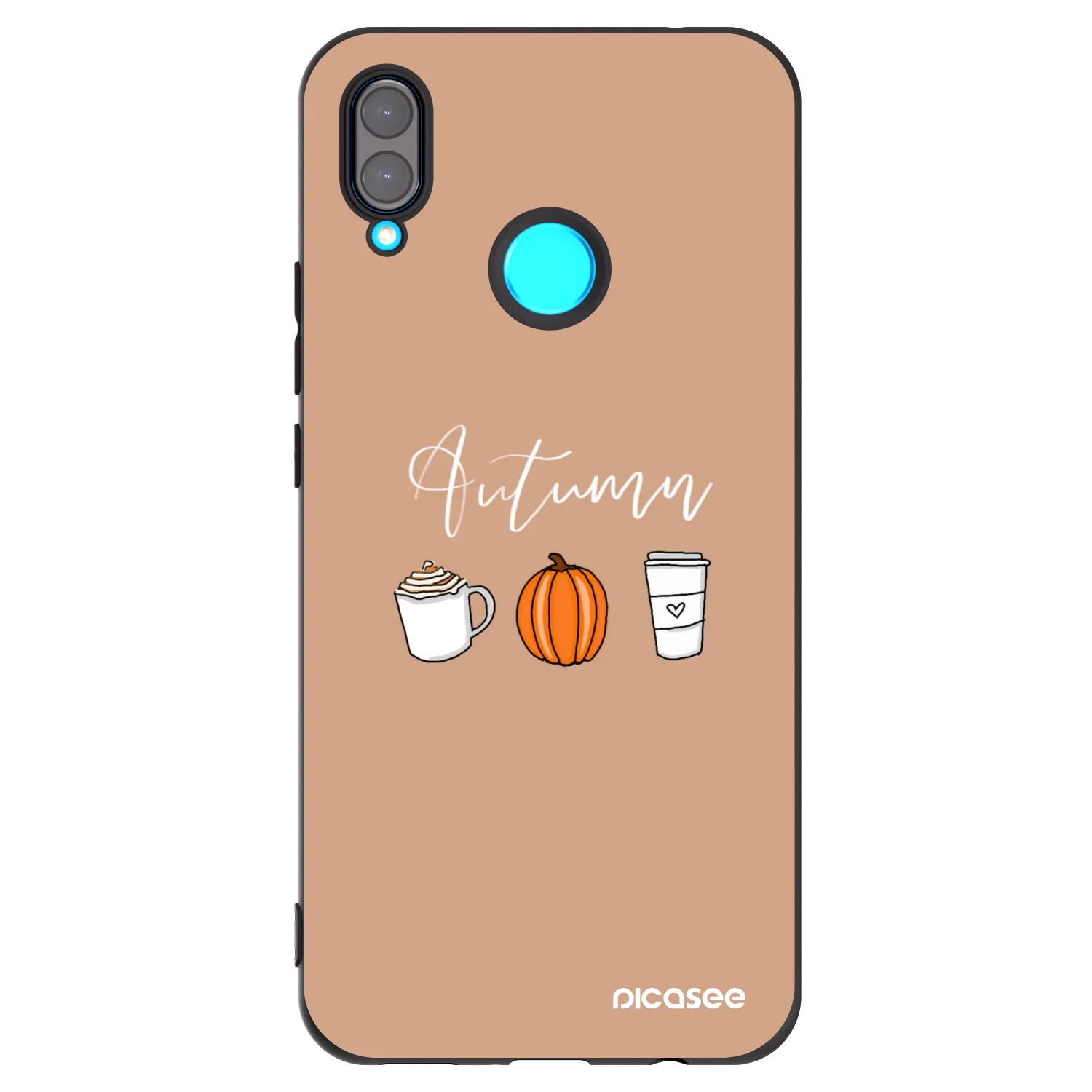 Picasee silikónový čierny obal pre Huawei Nova 3 - Autumn