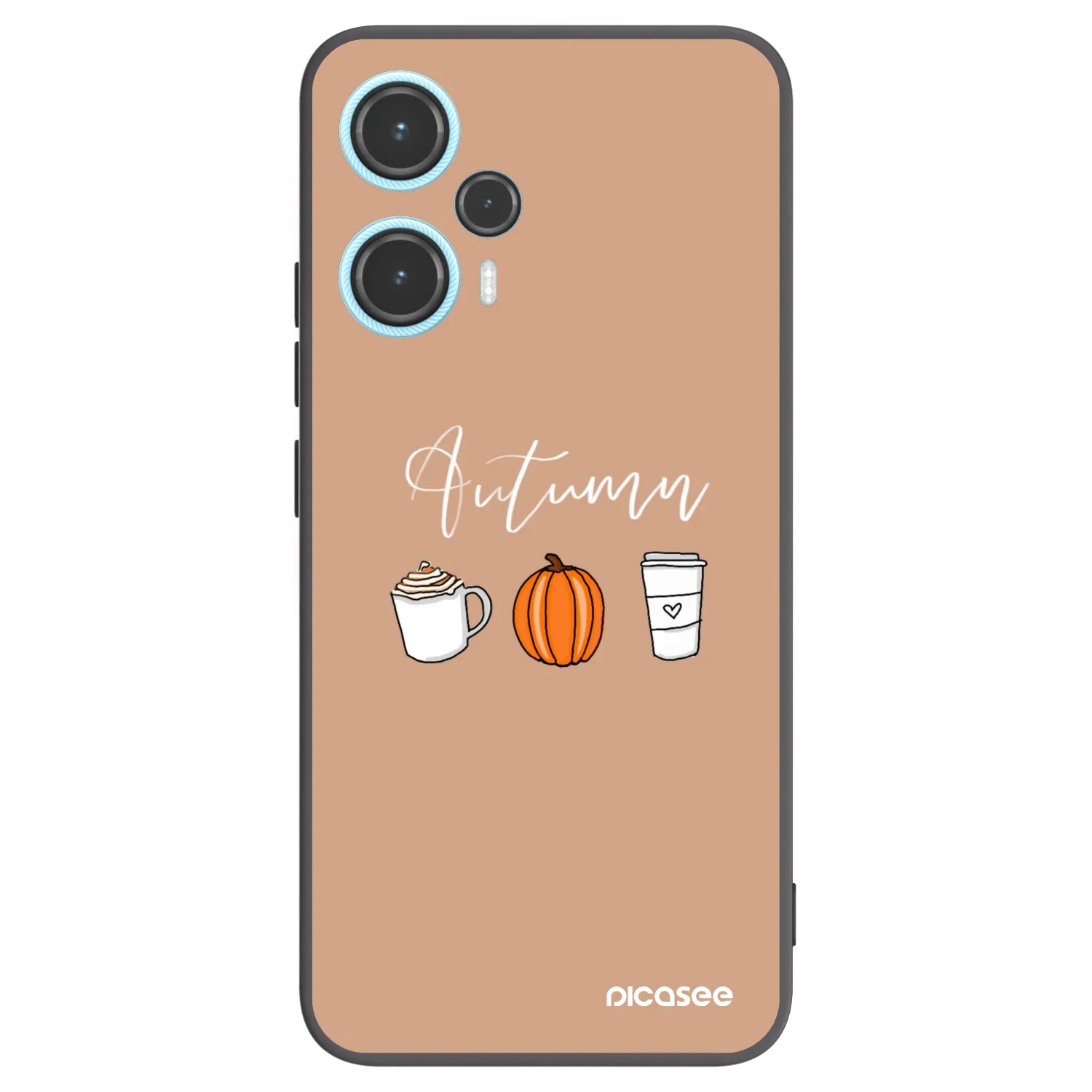 Picasee silikónový čierny obal pre Xiaomi Poco F5 - Autumn
