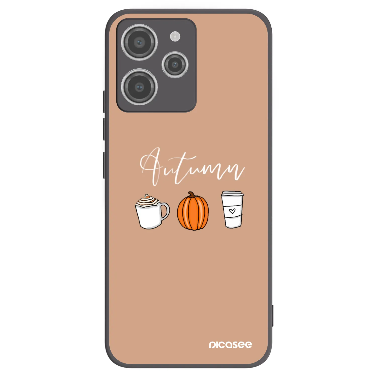 Picasee silikónový čierny obal pre Xiaomi Redmi 12 4G - Autumn