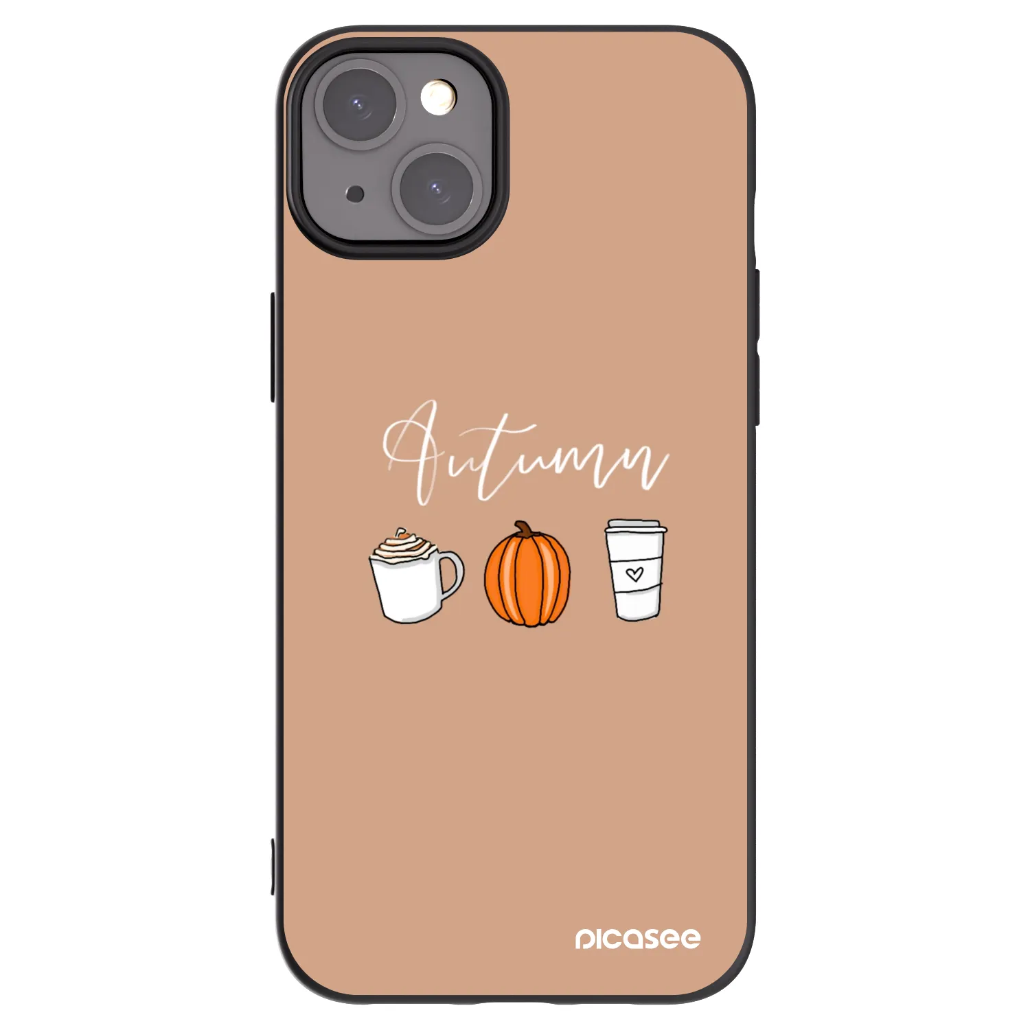 Picasee silikónový čierny obal pre Apple iPhone 15 Plus - Autumn