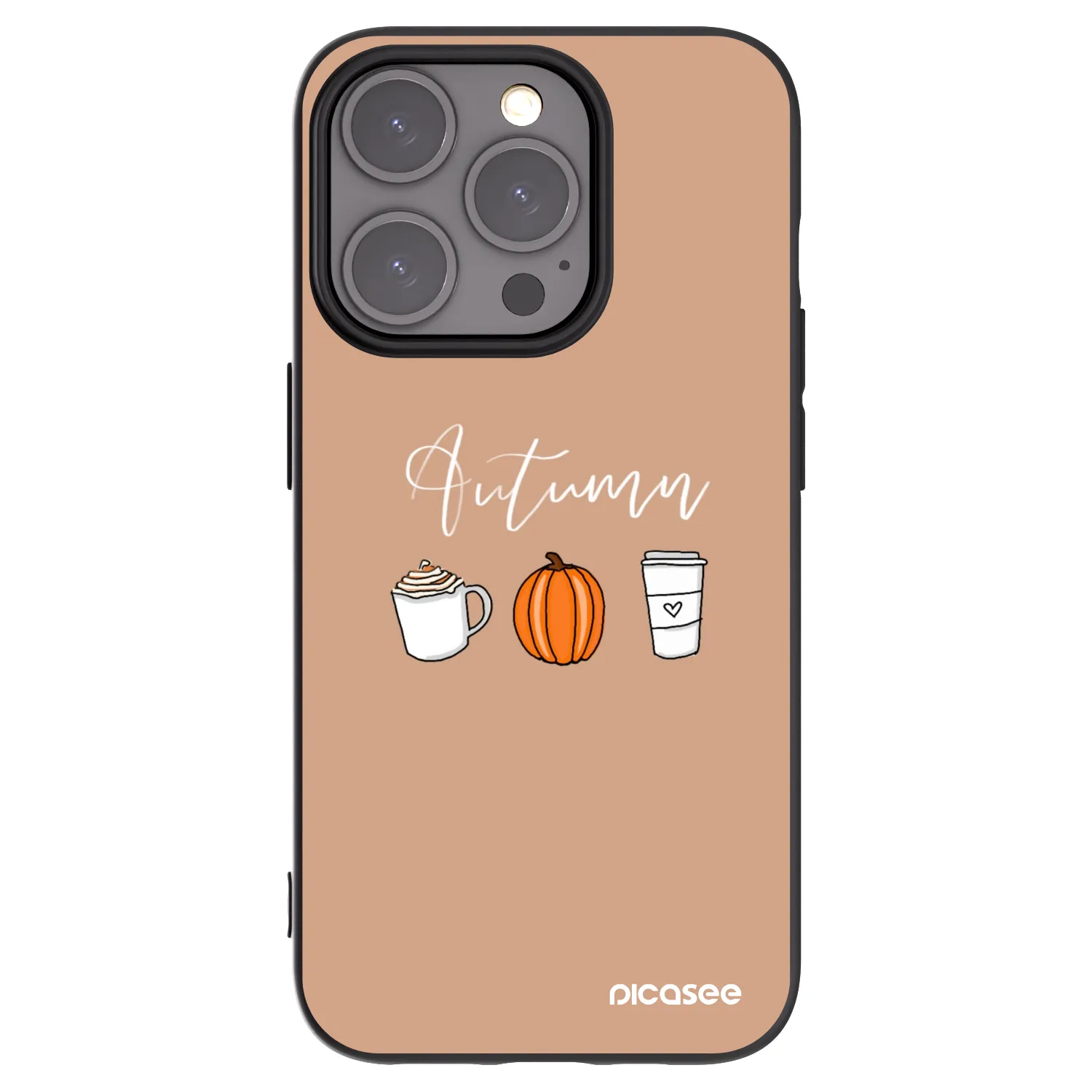 Picasee silikónový čierny obal pre Apple iPhone 15 Pro - Autumn
