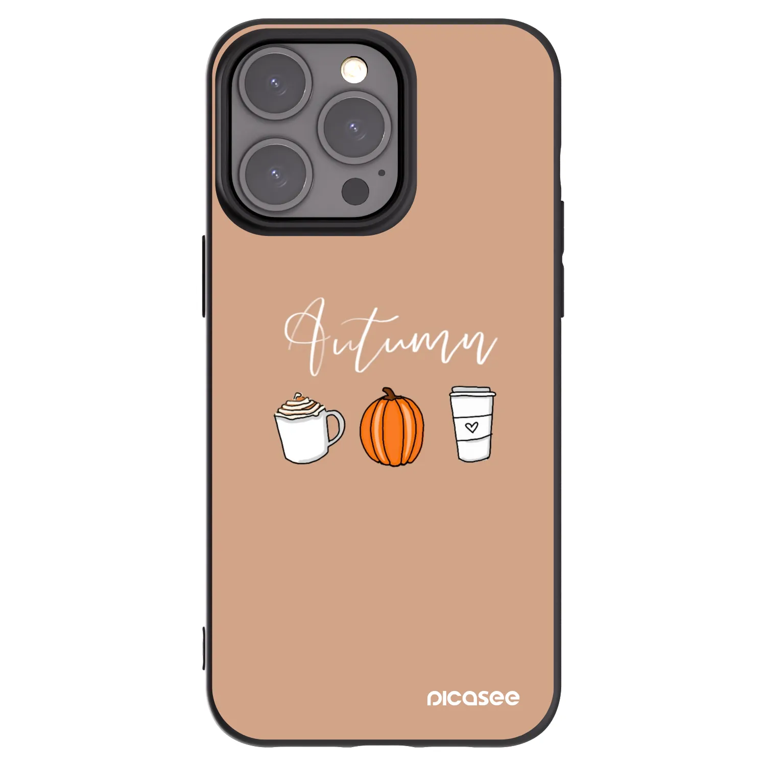 Picasee silikónový čierny obal pre Apple iPhone 15 Pro Max - Autumn