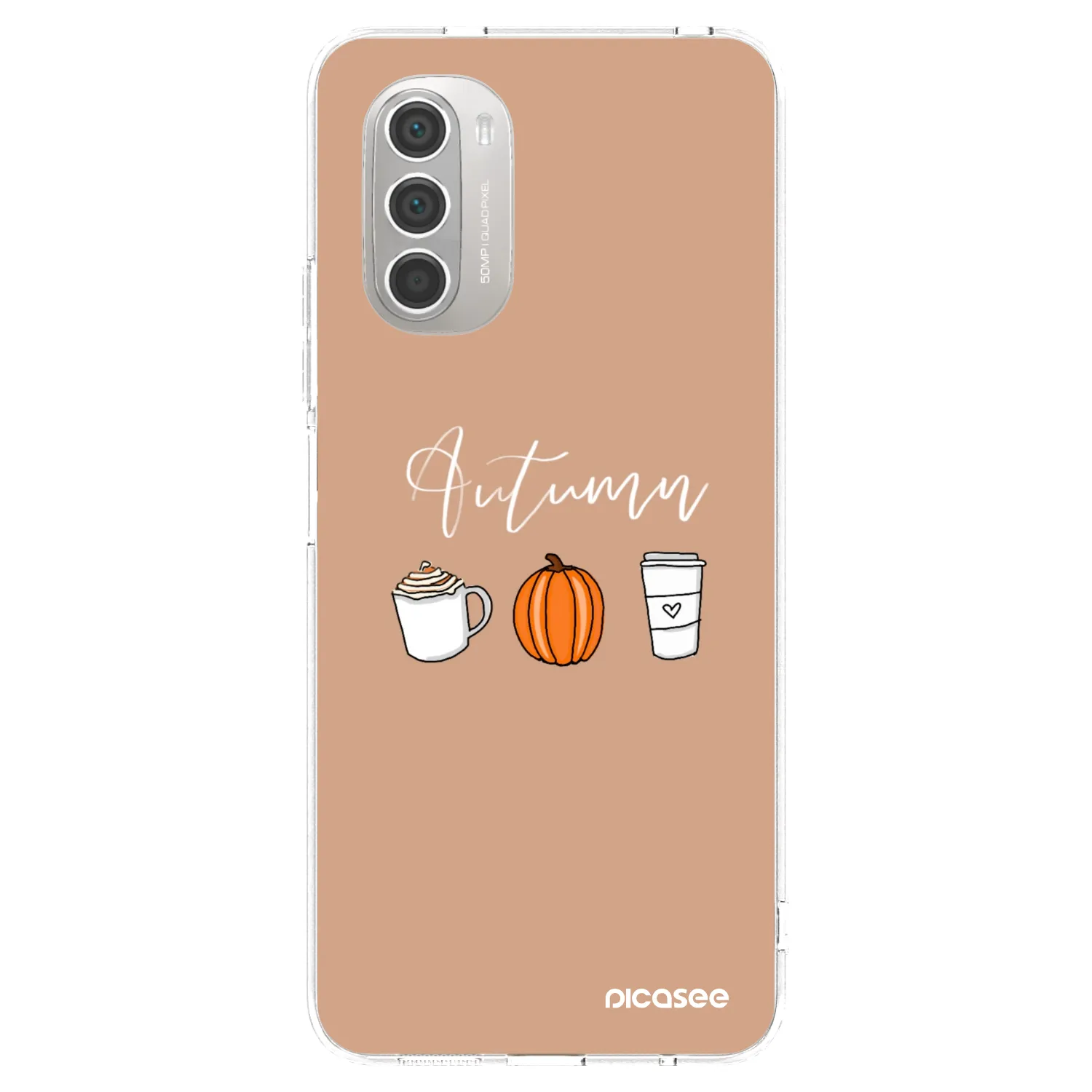 Picasee silikónový prehľadný obal pre Motorola Moto G51 - Autumn