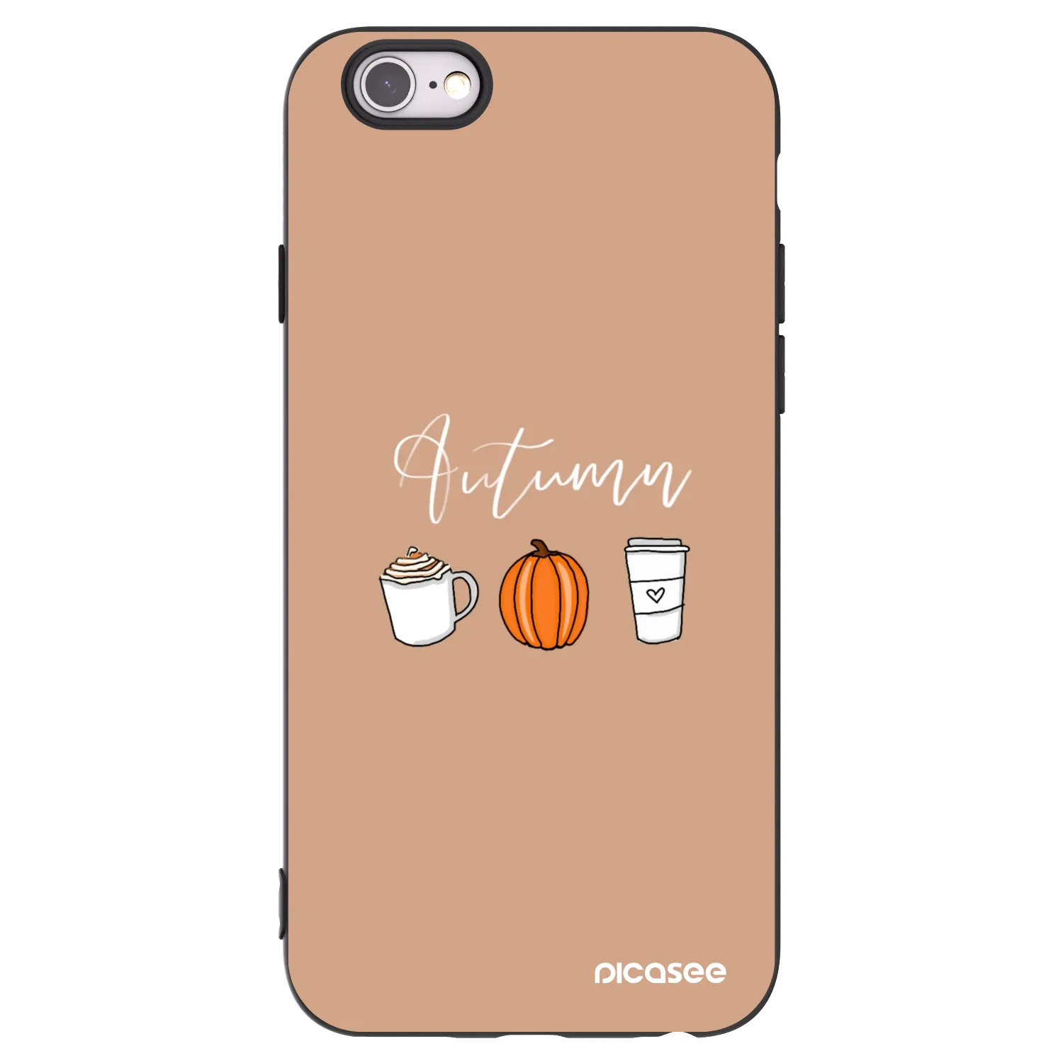 Picasee silikónový čierny obal pre Apple iPhone 6/6S - Autumn