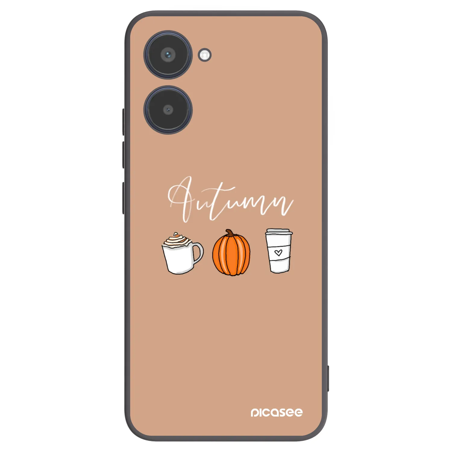 Picasee silikónový čierny obal pre Realme 10 4G - Autumn