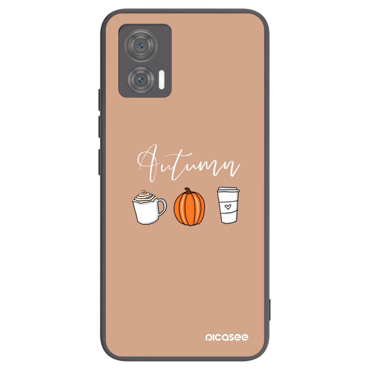 Picasee silikónový čierny obal pre Motorola Edge 30 Neo - Autumn