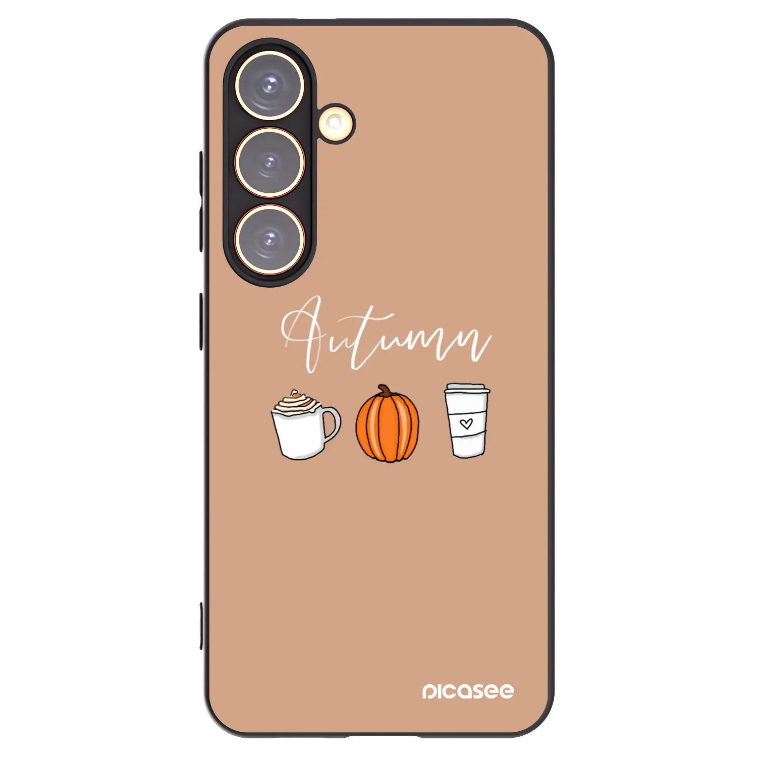 Picasee silikónový čierny obal pre Samsung Galaxy S24 S921B 5G - Autumn
