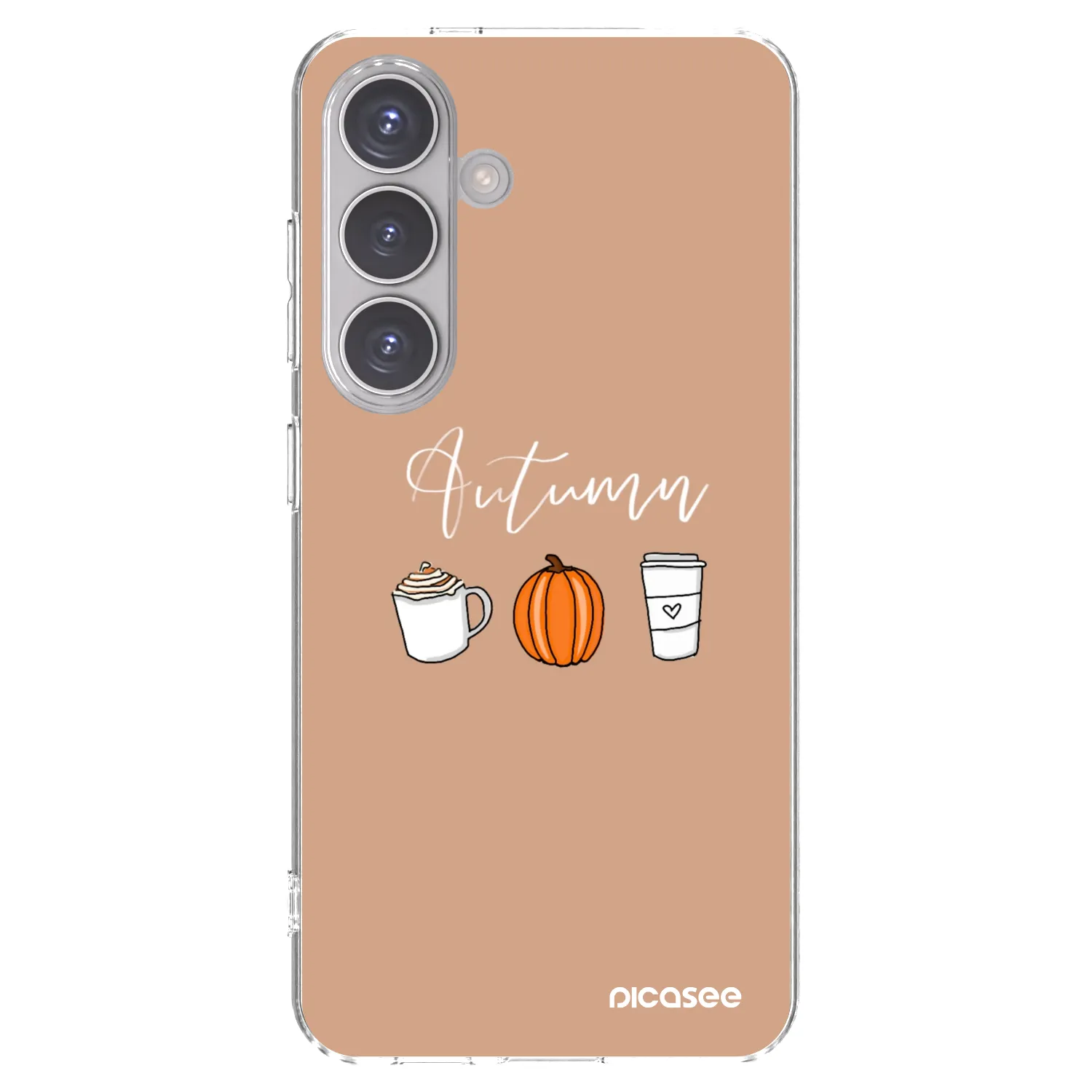 Picasee silikónový prehľadný obal pre Samsung Galaxy S24 S921B 5G - Autumn