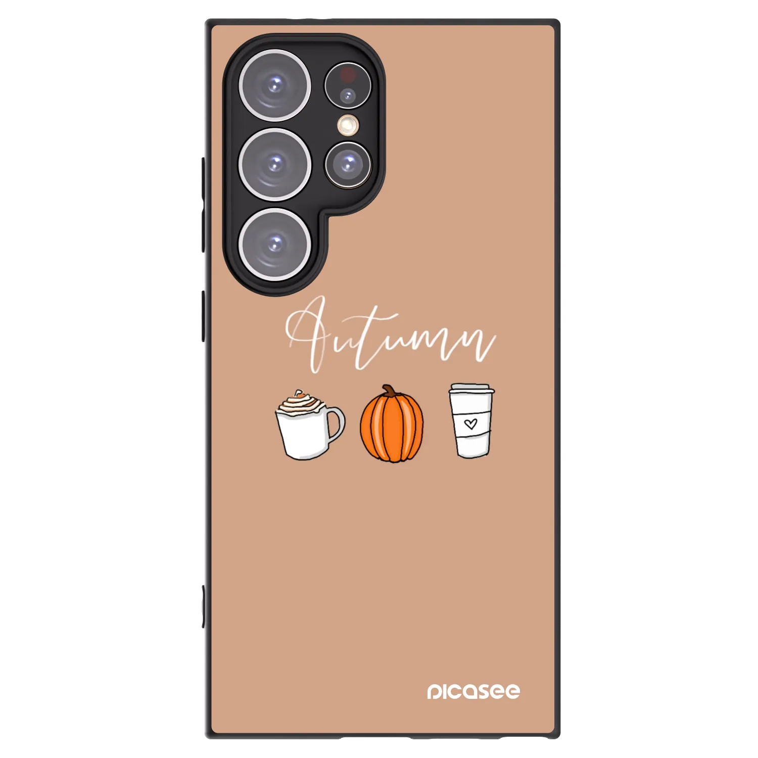 Picasee silikónový čierny obal pre Samsung Galaxy S24 Ultra S928B 5G - Autumn
