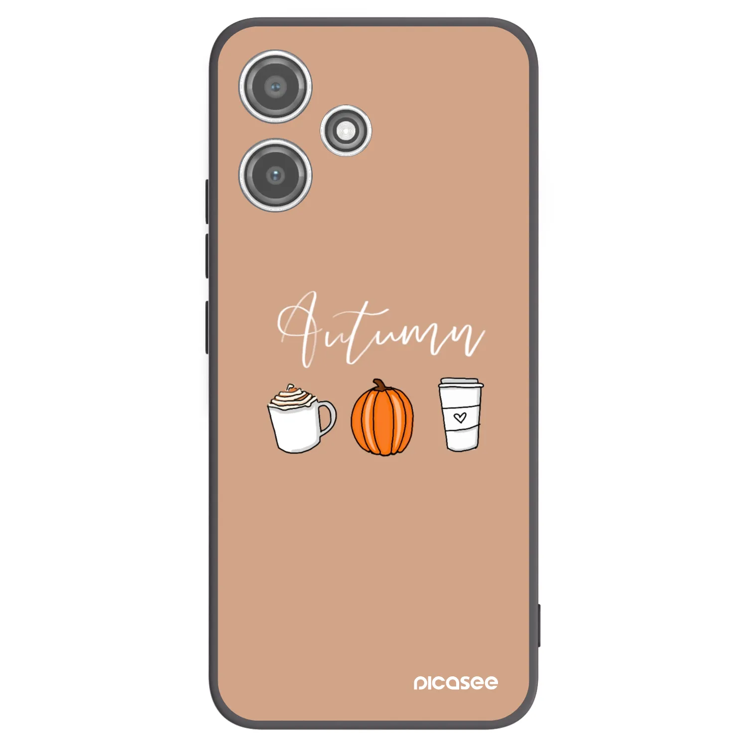 Picasee silikónový čierny obal pre Xiaomi Redmi 12 5G - Autumn