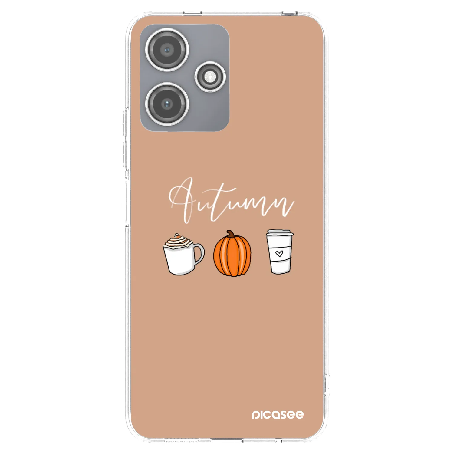 Picasee silikónový prehľadný obal pre Xiaomi Redmi 12 5G - Autumn