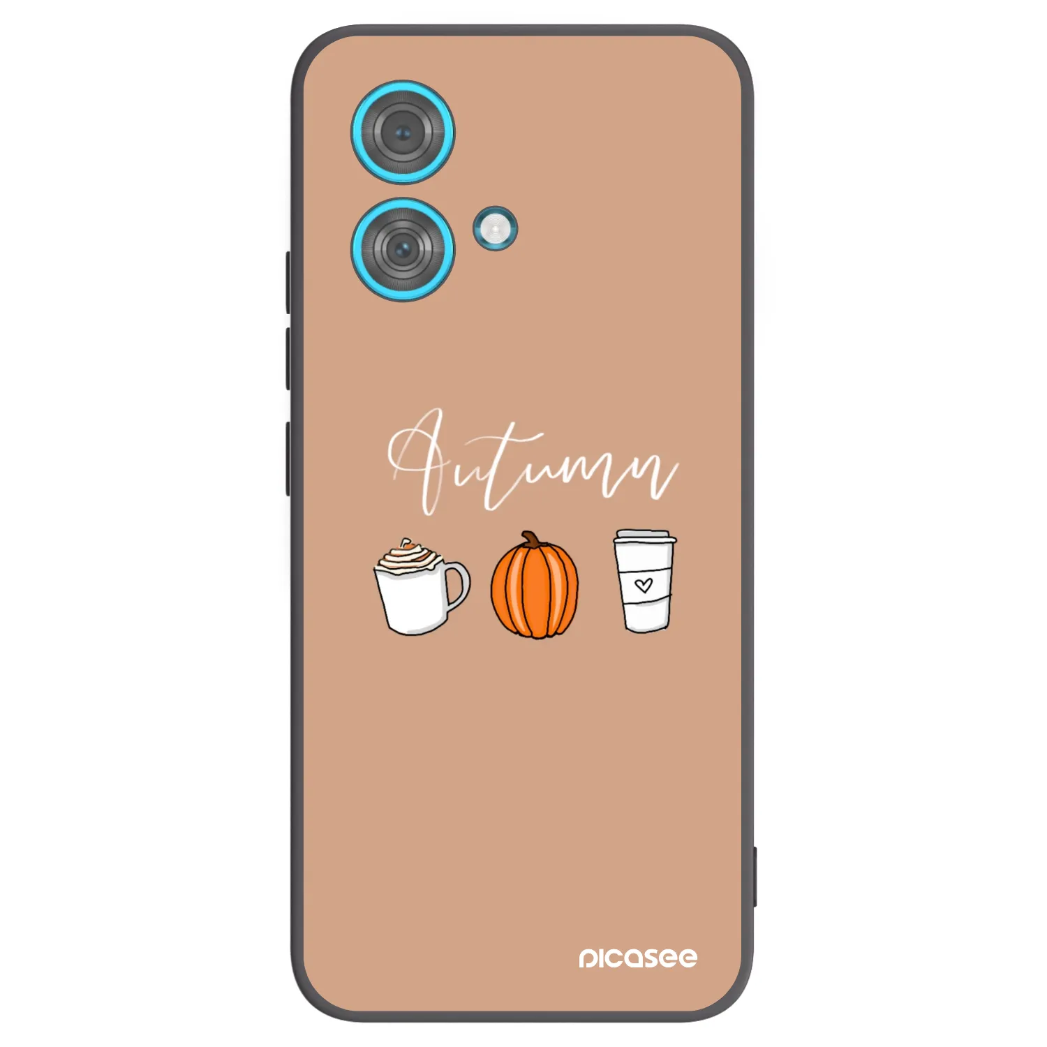 Picasee silikónový čierny obal pre Motorola Edge 40 Neo - Autumn