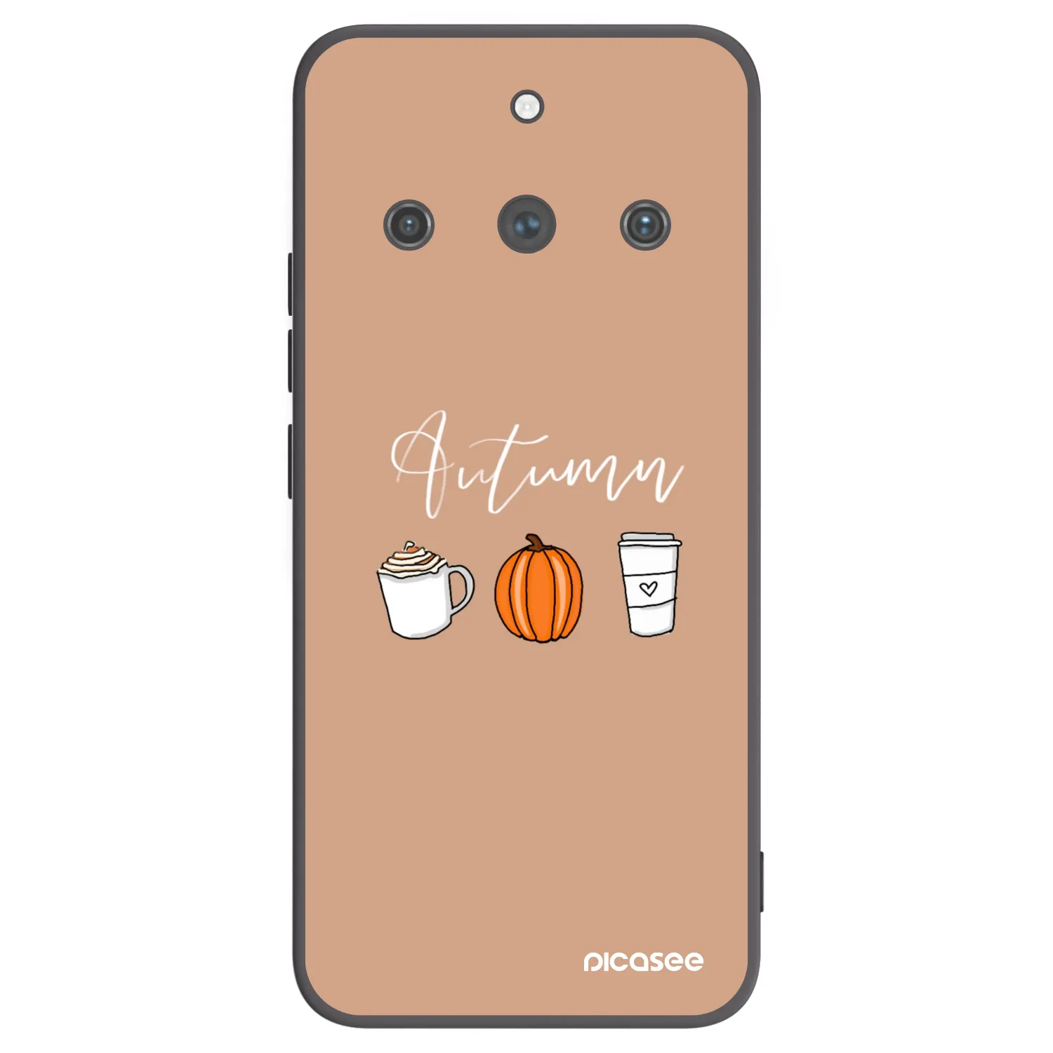 Picasee silikónový čierny obal pre Realme 11 Pro+ - Autumn