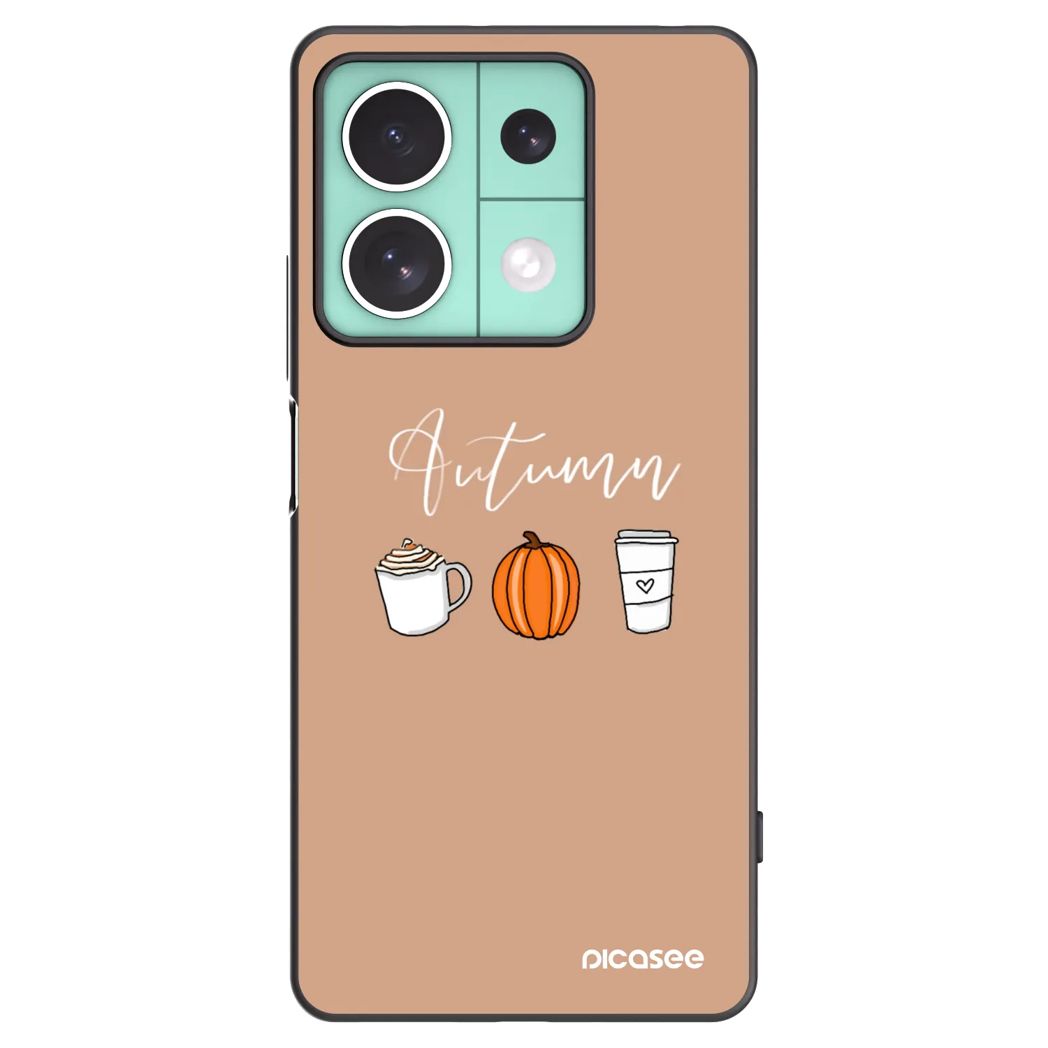 Picasee silikónový čierny obal pre Xiaomi Redmi Note 13 5G - Autumn