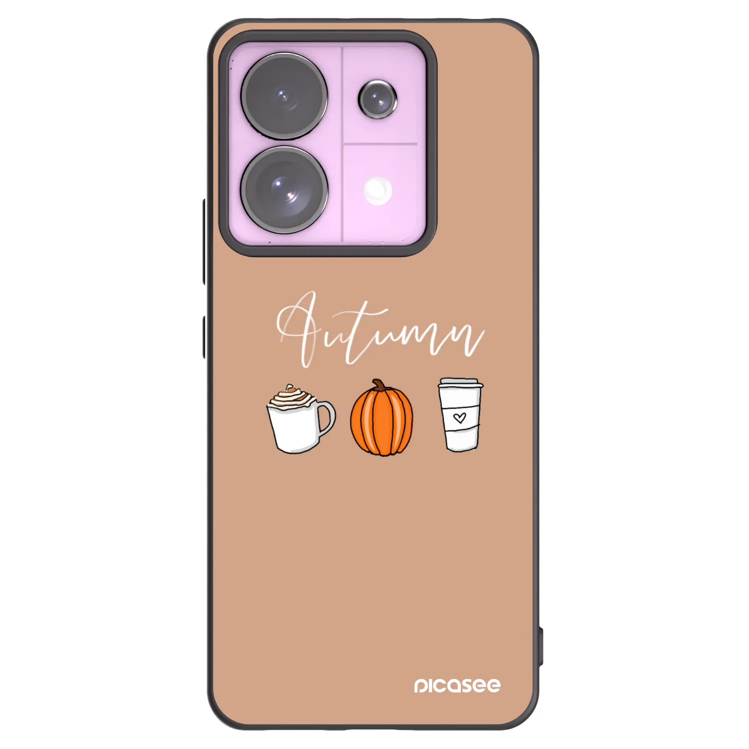 Picasee silikónový čierny obal pre Xiaomi Redmi Note 13 Pro 5G - Autumn