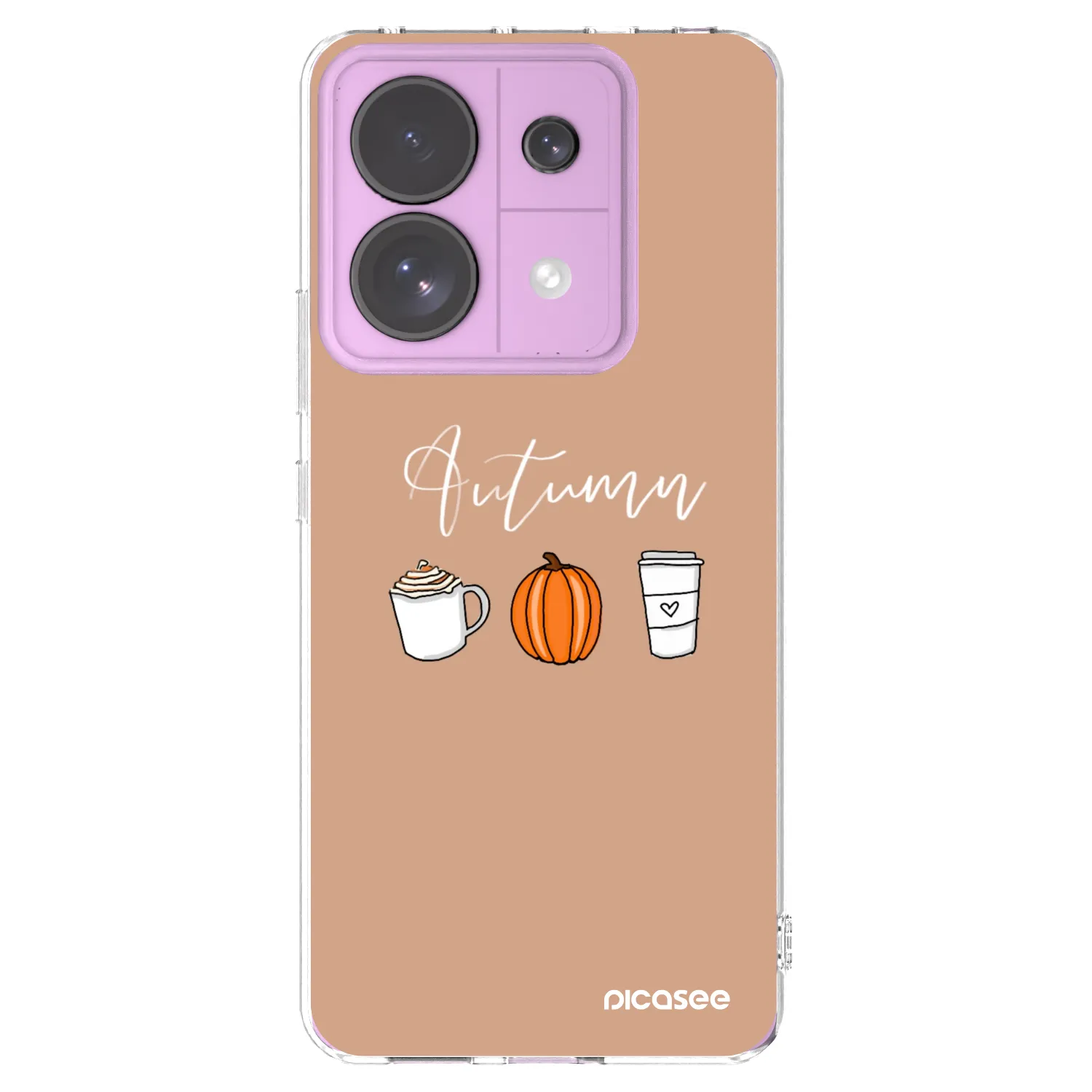 Picasee silikónový prehľadný obal pre Xiaomi Redmi Note 13 Pro 5G - Autumn