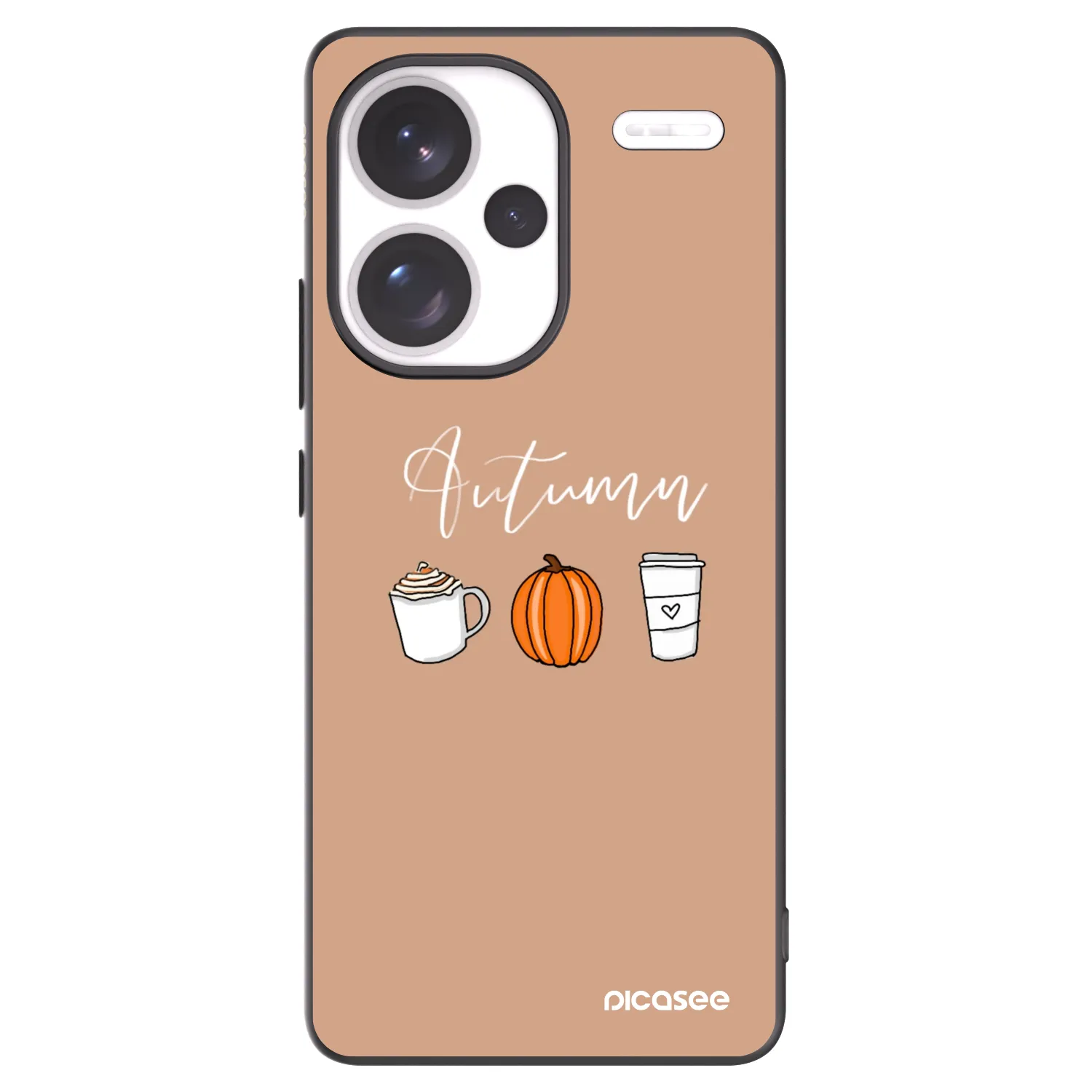 Picasee silikónový čierny obal pre Xiaomi Redmi Note 13 Pro+ 5G - Autumn