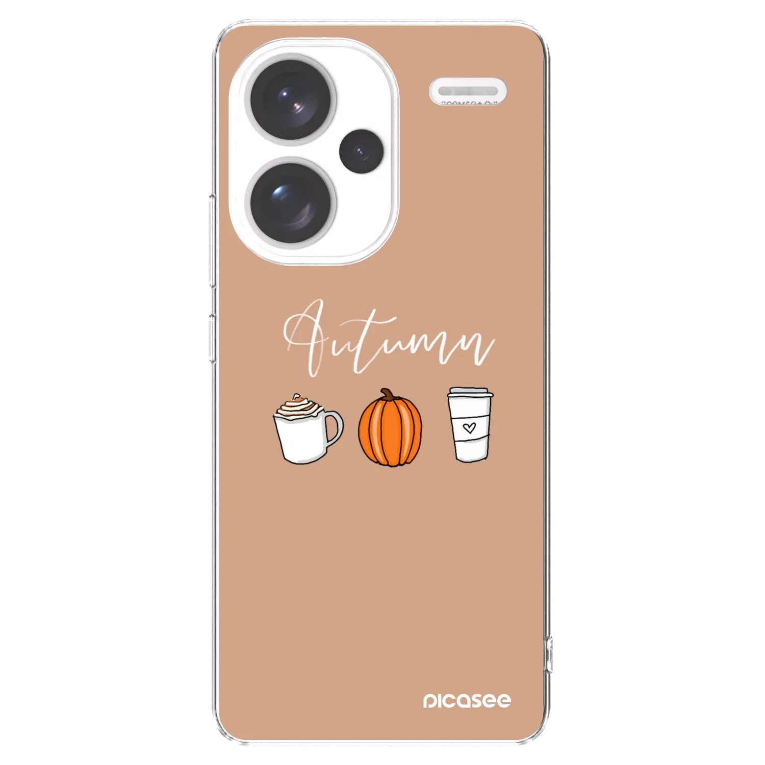 Picasee silikónový prehľadný obal pre Xiaomi Redmi Note 13 Pro+ 5G - Autumn