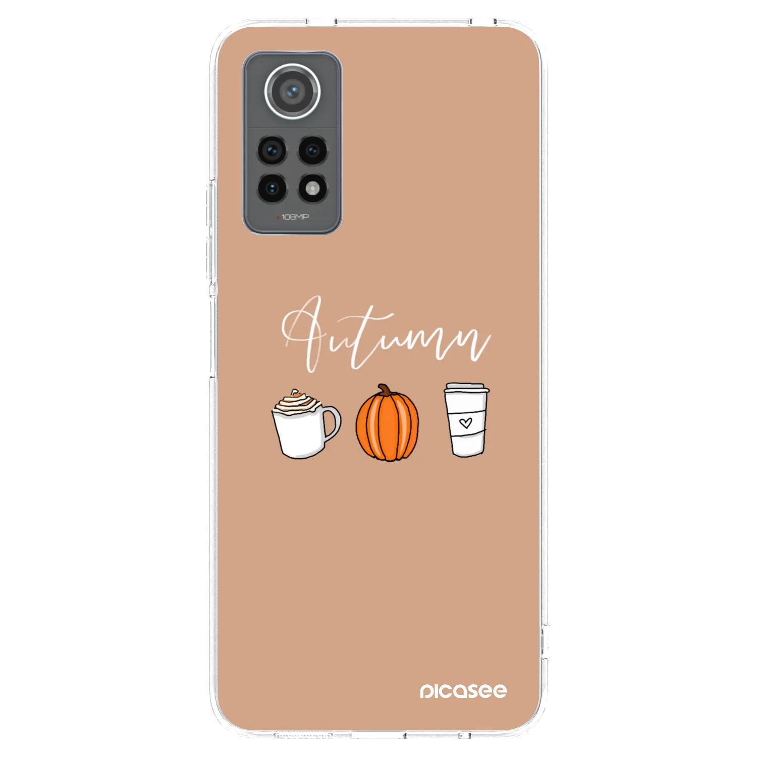 Picasee silikónový prehľadný obal pre Xiaomi Redmi Note 12 Pro 4G - Autumn