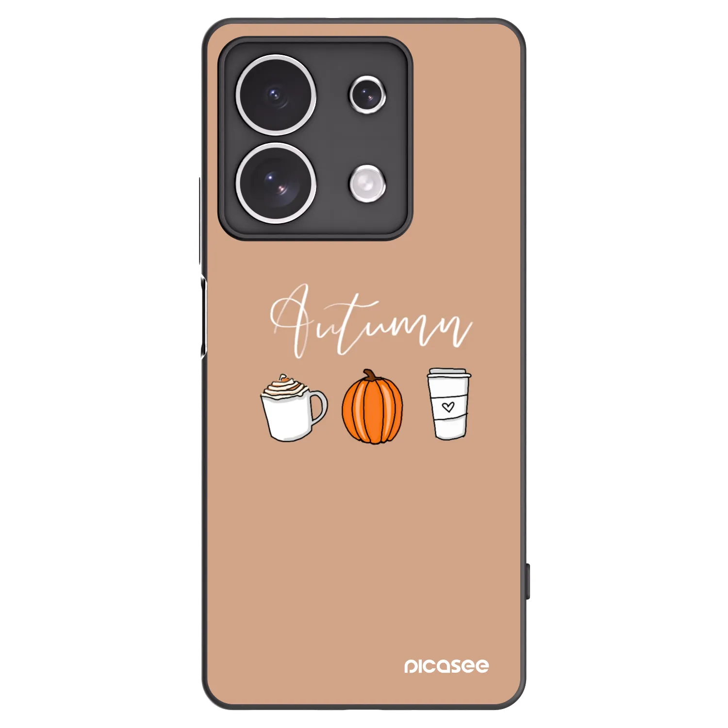 Picasee silikónový čierny obal pre Xiaomi Redmi Note 13 4G - Autumn