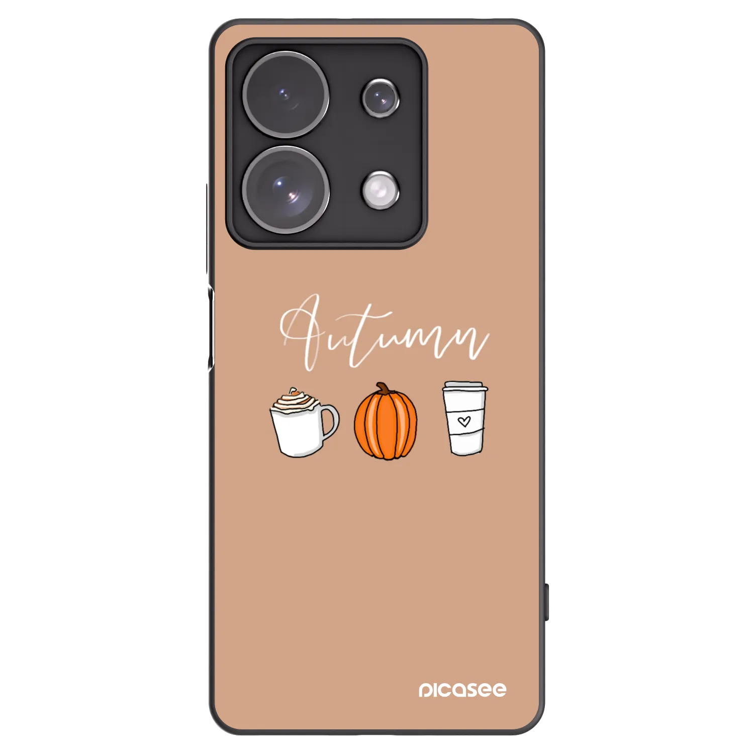 Picasee silikónový čierny obal pre Xiaomi Redmi Note 13 Pro 4G - Autumn