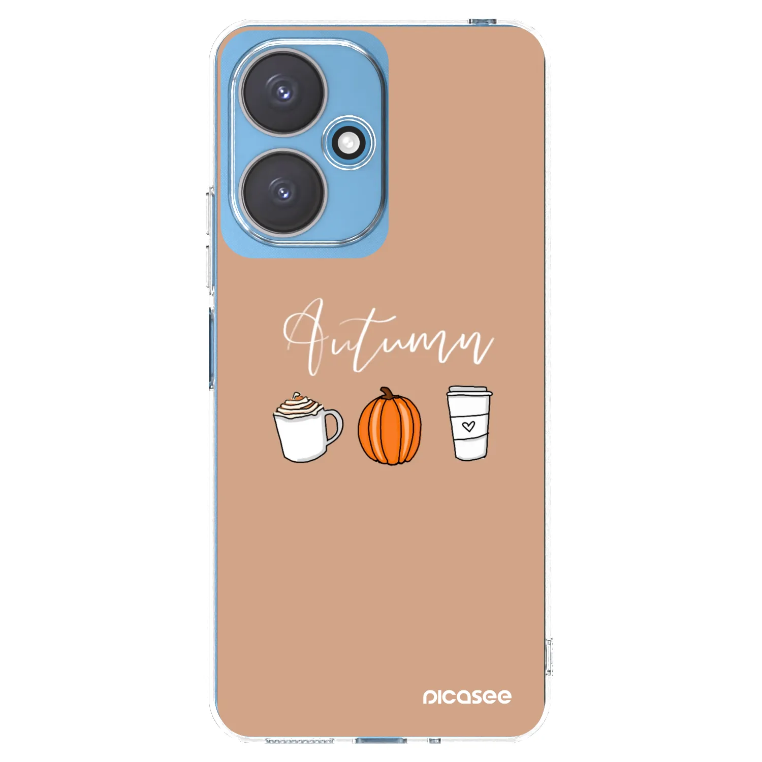 Picasee silikónový prehľadný obal pre Xiaomi Redmi 13C 5G - Autumn