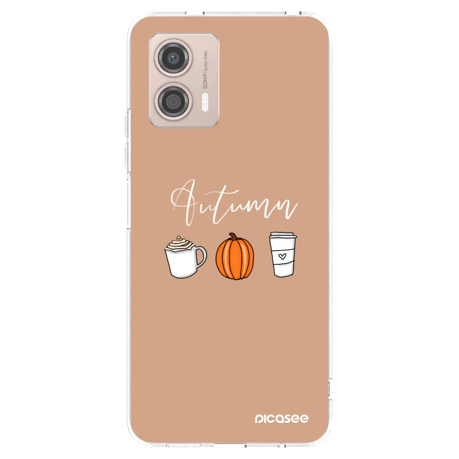 Picasee silikónový prehľadný obal pre Motorola Moto G53 5G - Autumn