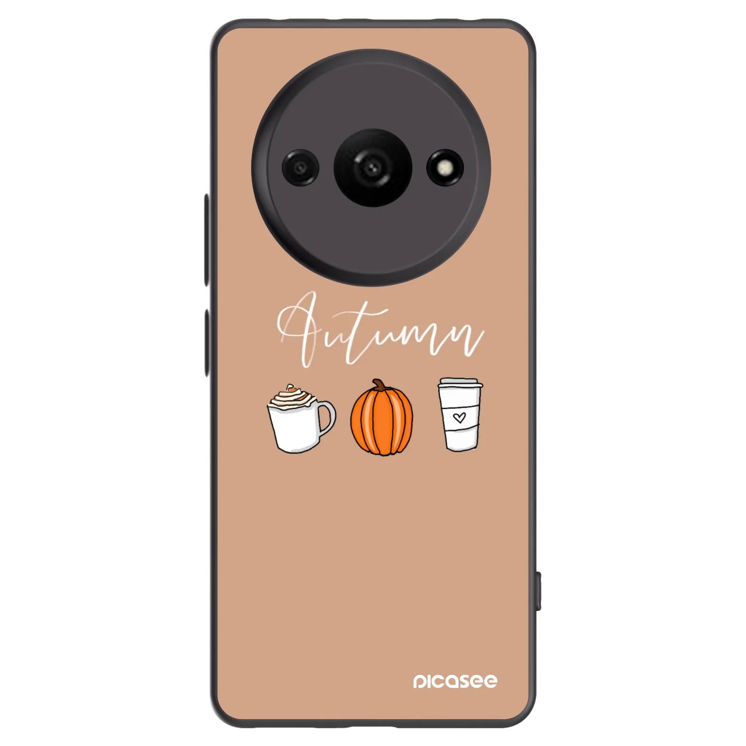 Picasee silikónový čierny obal pre Xiaomi Redmi A3 - Autumn