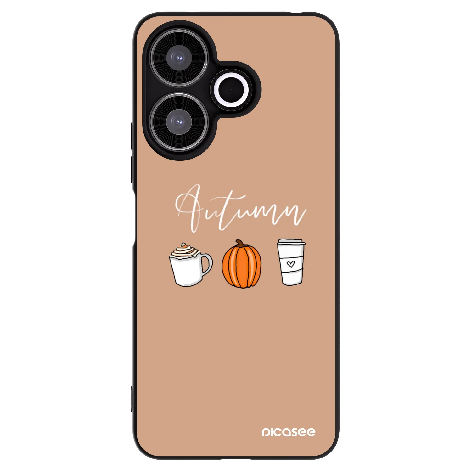 Picasee silikónový čierny obal pre Xiaomi Redmi 13 4G - Autumn