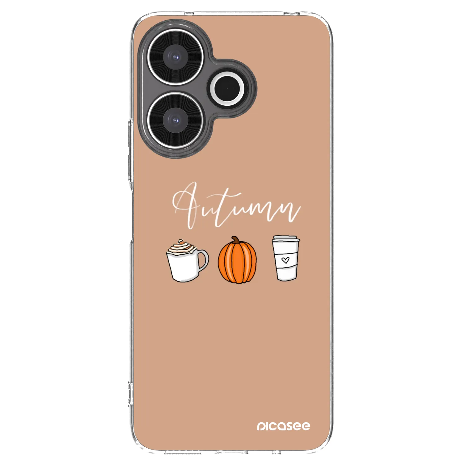 Picasee silikónový prehľadný obal pre Xiaomi Redmi 13 4G - Autumn