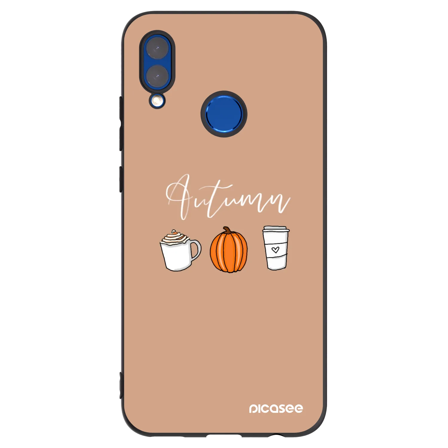 Picasee silikónový čierny obal pre Honor 10 Lite - Autumn