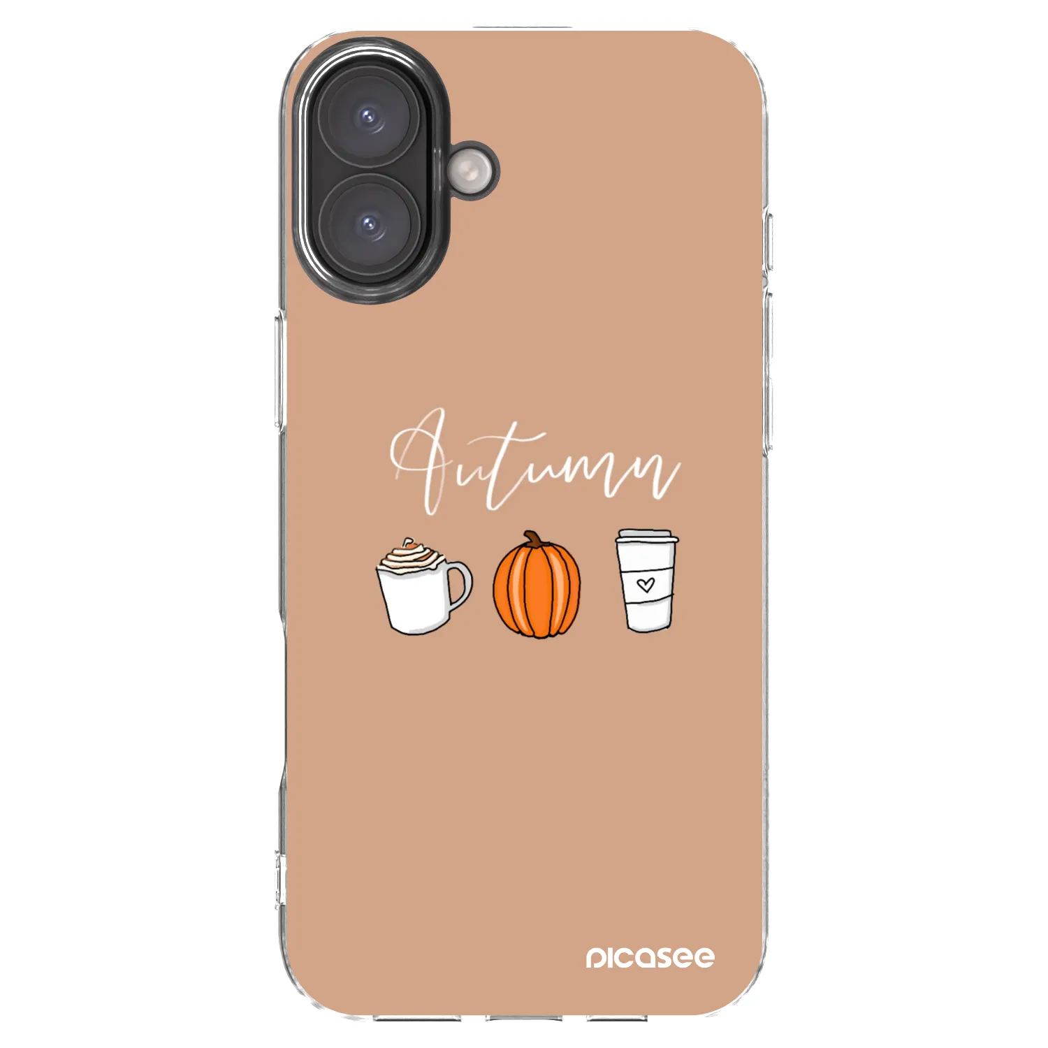 Picasee silikónový prehľadný obal pre Apple iPhone 16 Plus - Autumn