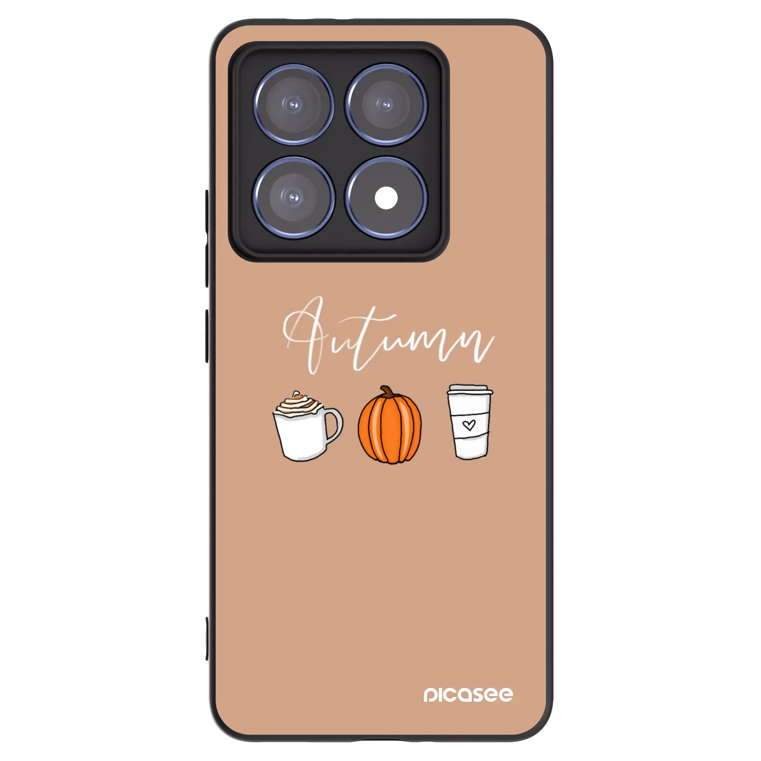 Picasee silikónový čierny obal pre Xiaomi 14T Pro - Autumn