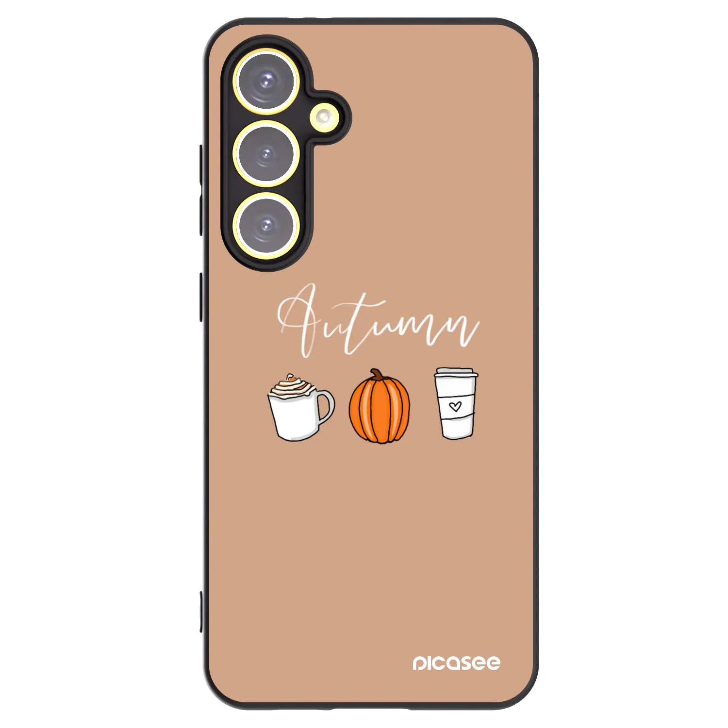 Picasee silikónový čierny obal pre Samsung Galaxy S24 FE S721B - Autumn
