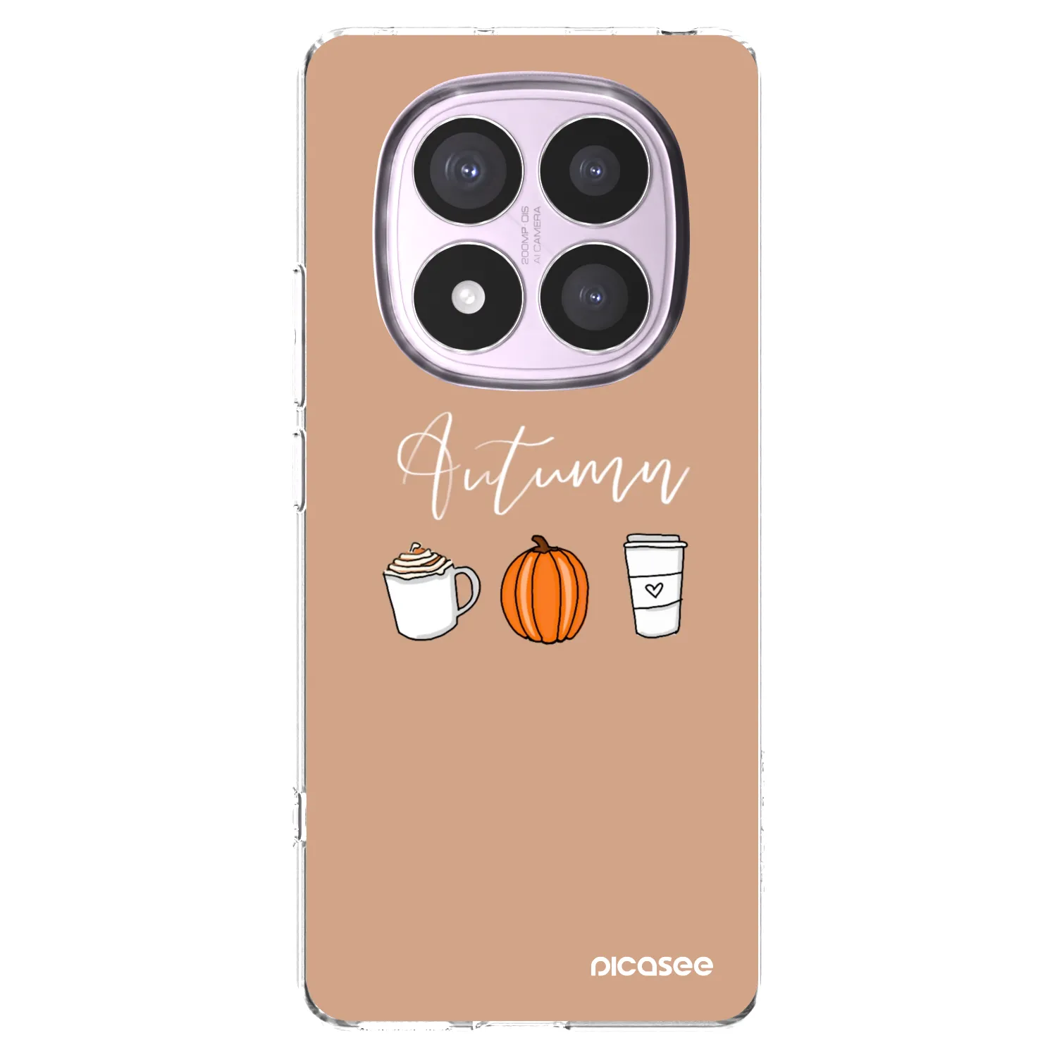 Picasee silikónový prehľadný obal pre Xiaomi Redmi Note 14 Pro 5G - Autumn