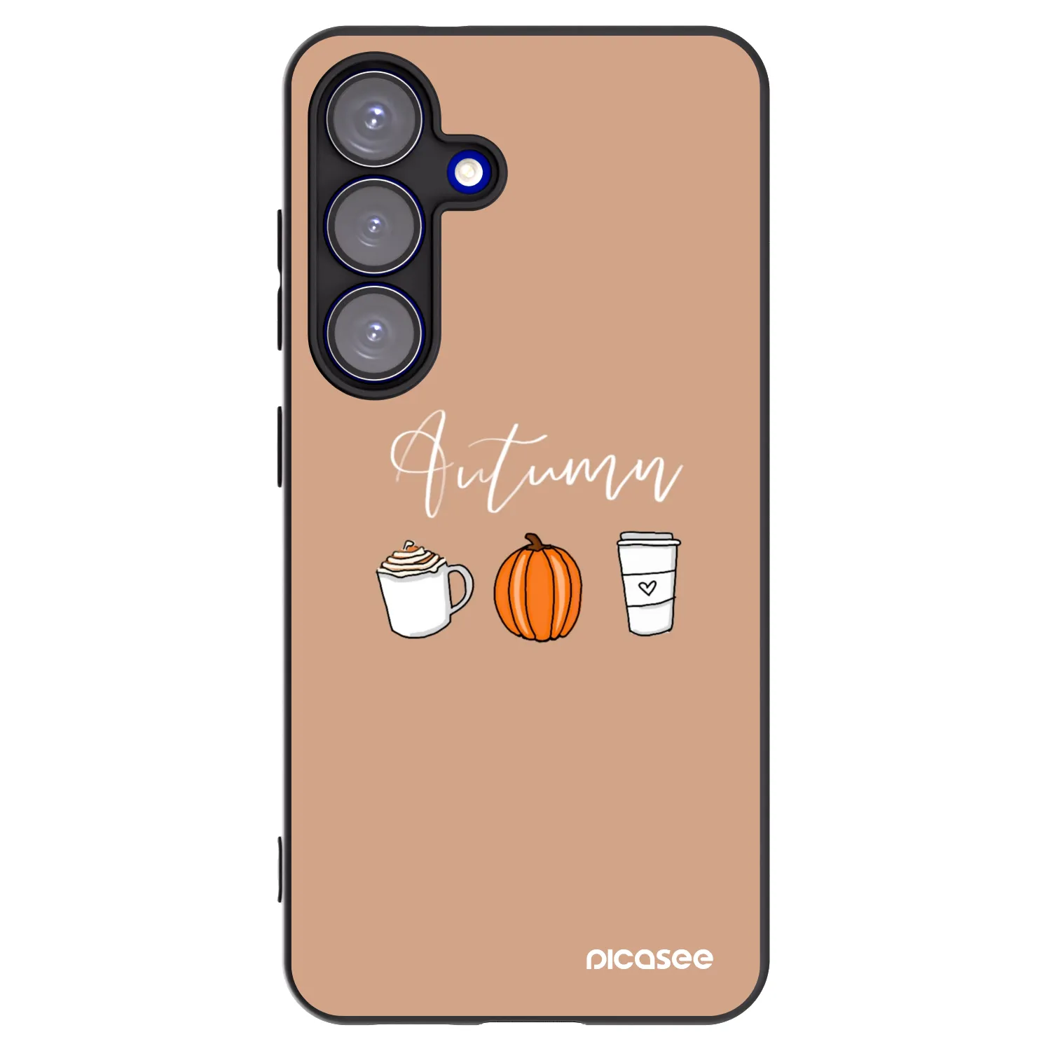 Picasee silikónový čierny obal pre Samsung Galaxy S25 5G - Autumn