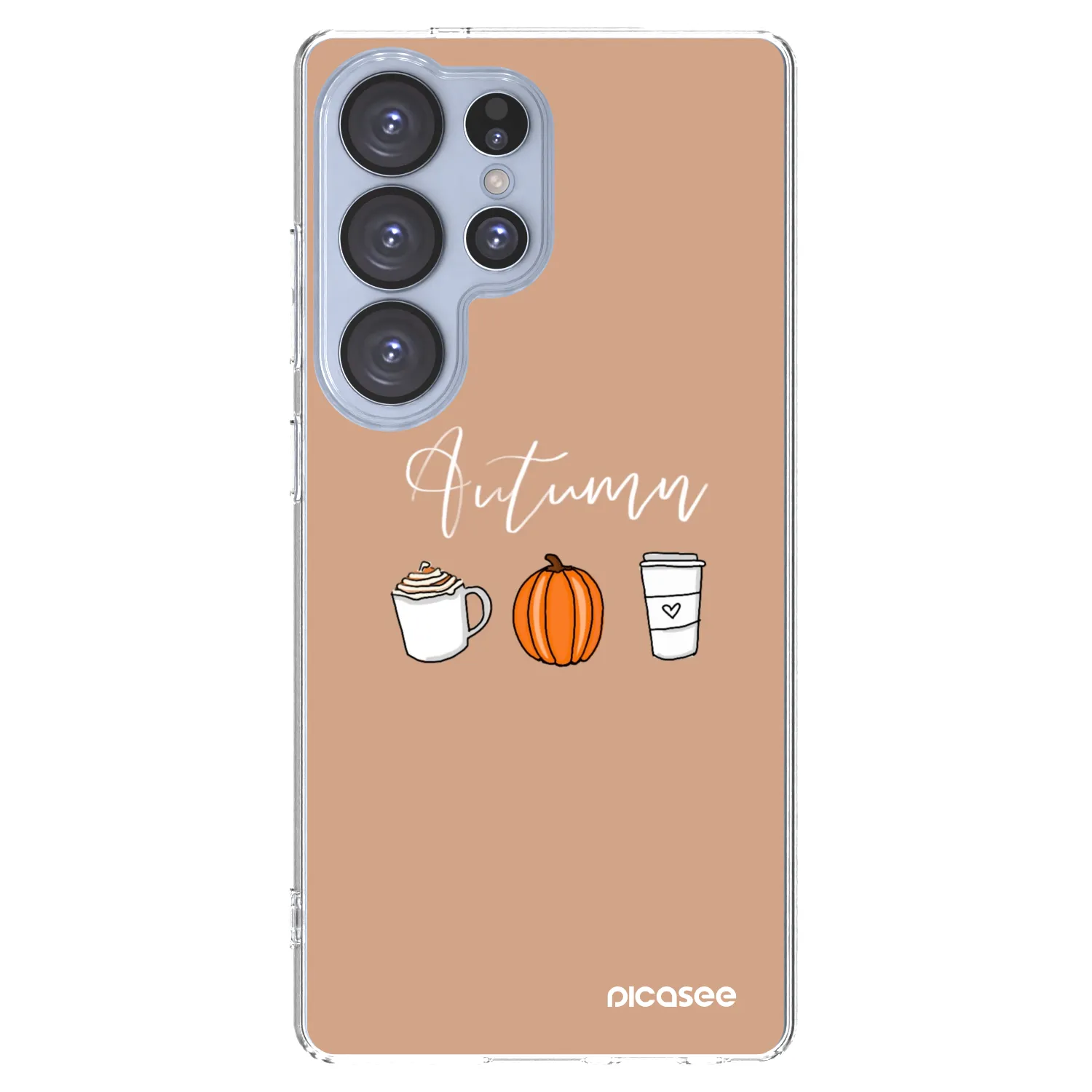 Picasee silikónový prehľadný obal pre Samsung Galaxy S25 Ultra 5G - Autumn