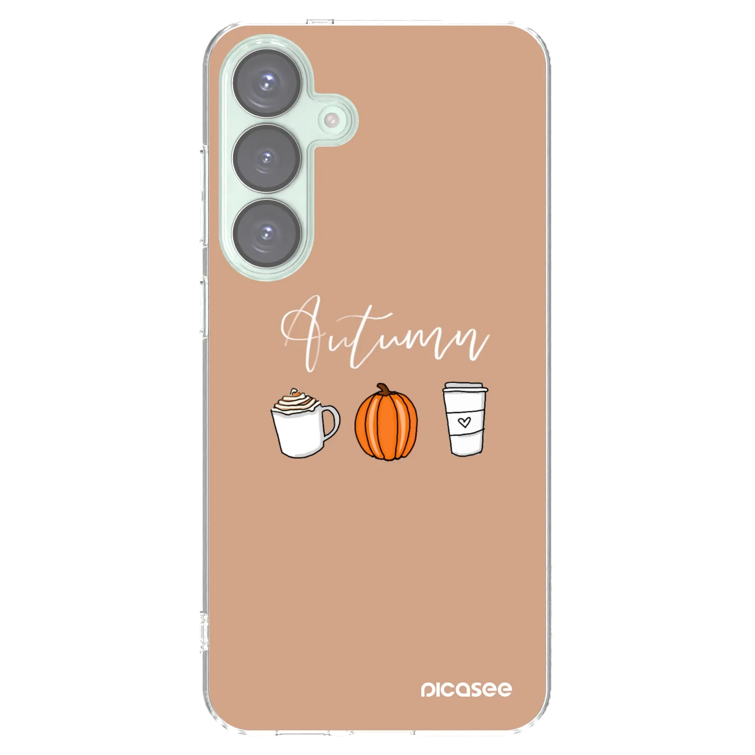 Picasee silikónový prehľadný obal pre Samsung Galaxy S25+ 5G - Autumn