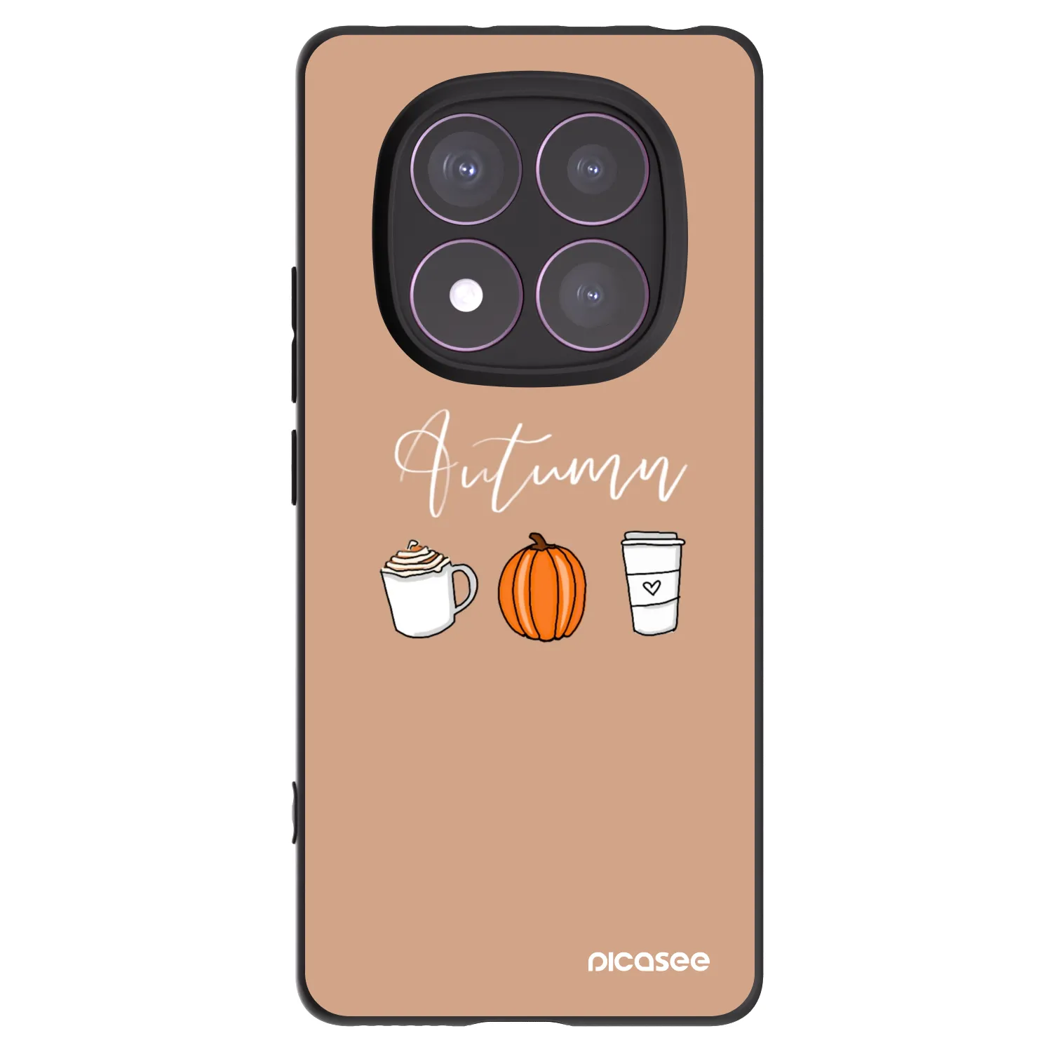 Picasee silikónový čierny obal pre Xiaomi Redmi Note 14 Pro 4G - Autumn