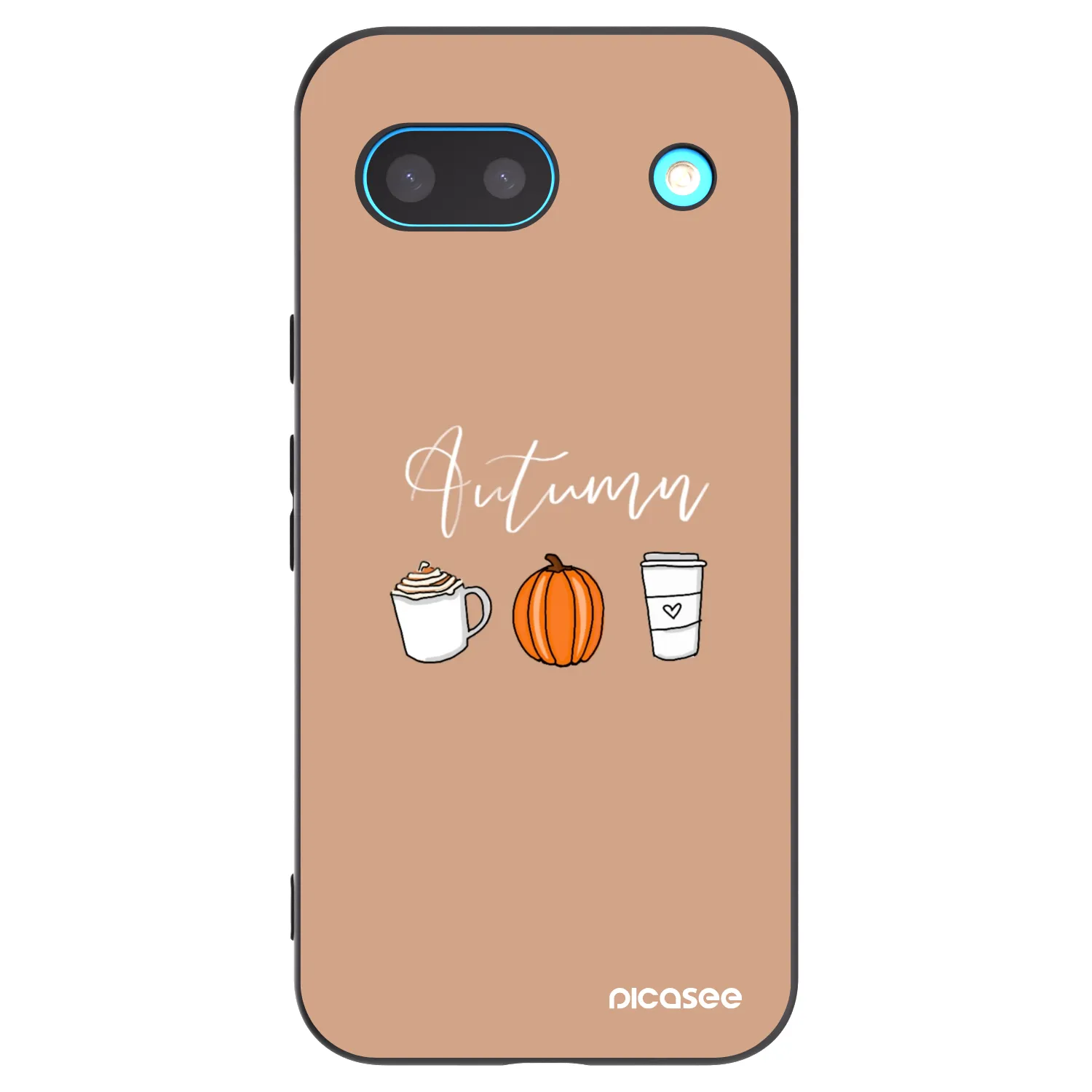 Picasee silikónový čierny obal pre Google Pixel 8a - Autumn