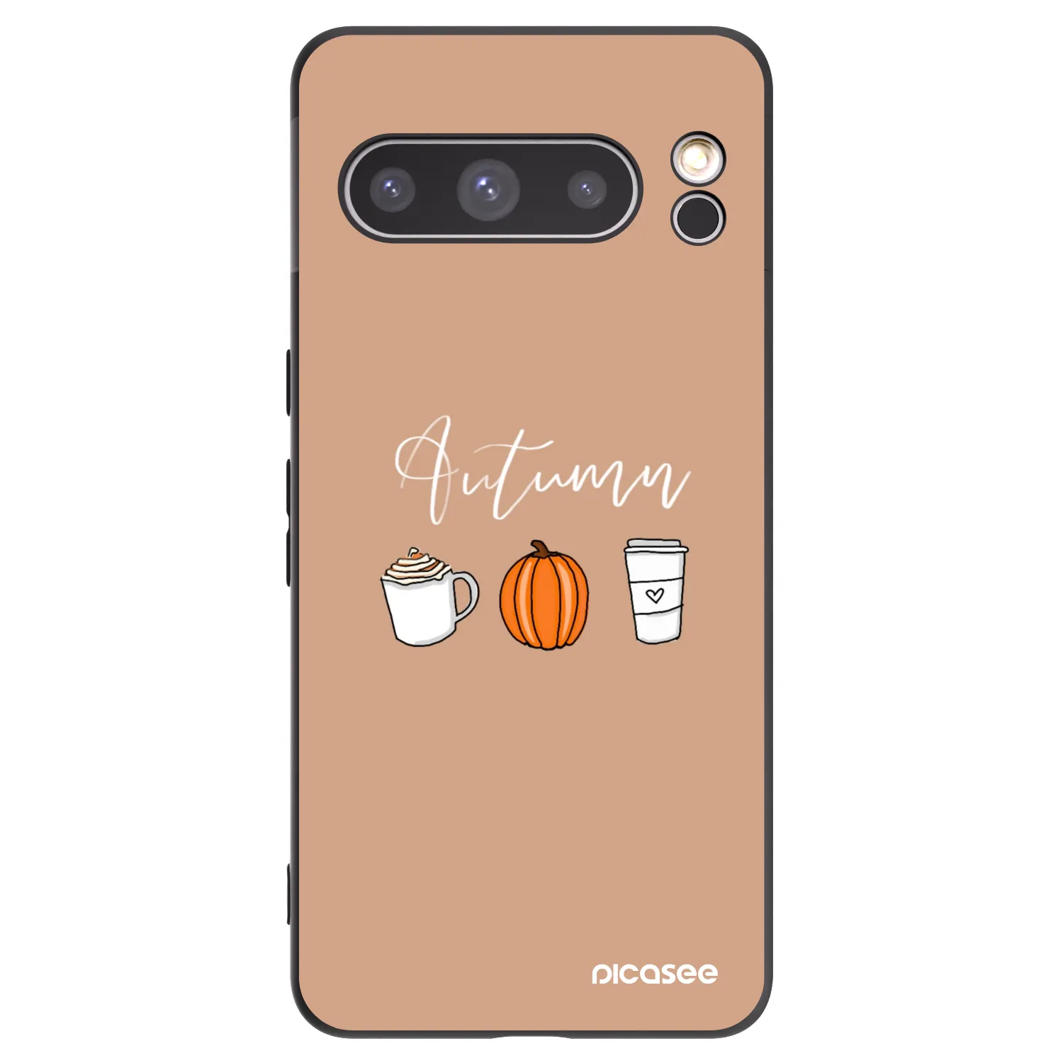 Picasee silikónový čierny obal pre Google Pixel 8 Pro - Autumn