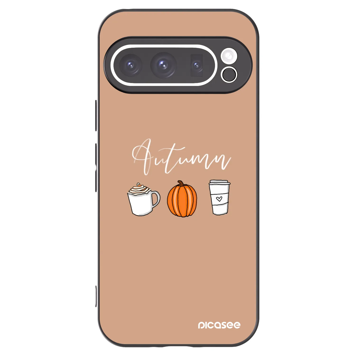 Picasee silikónový čierny obal pre Google Pixel 9 Pro - Autumn