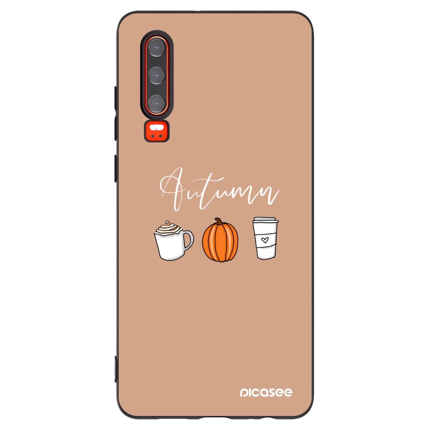 Picasee silikónový čierny obal pre Huawei P30 - Autumn