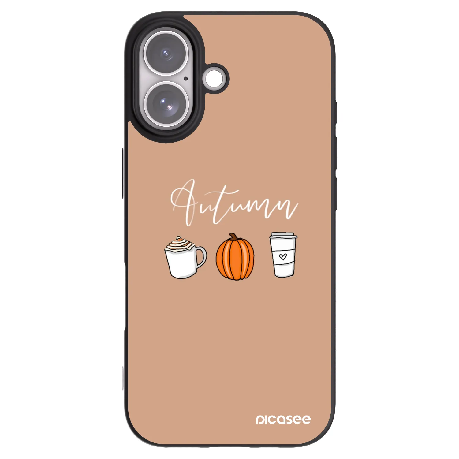 Picasee silikónový čierny obal pre Apple iPhone 17 - Autumn