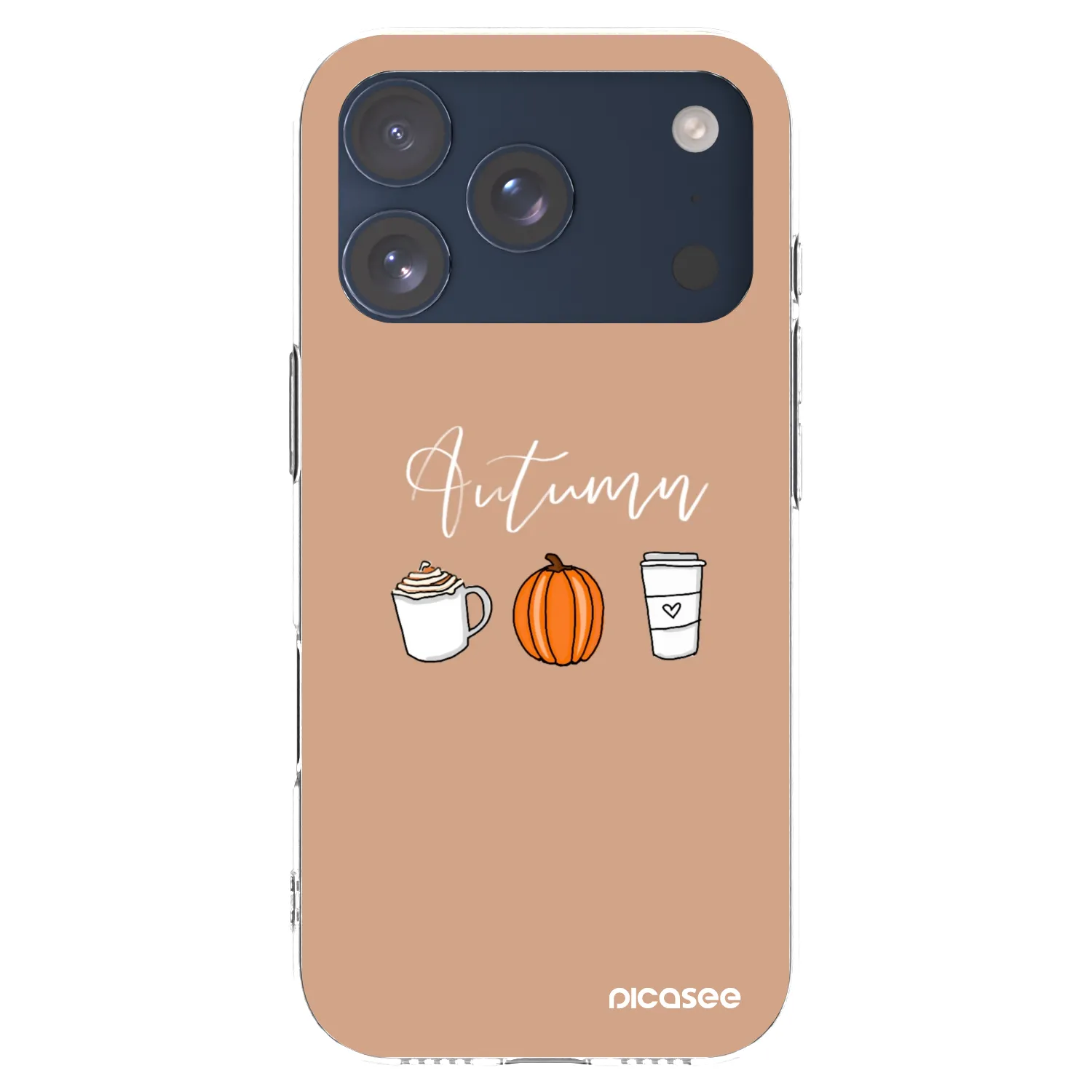 Picasee silikónový prehľadný obal pre Apple iPhone 17 Pro - Autumn